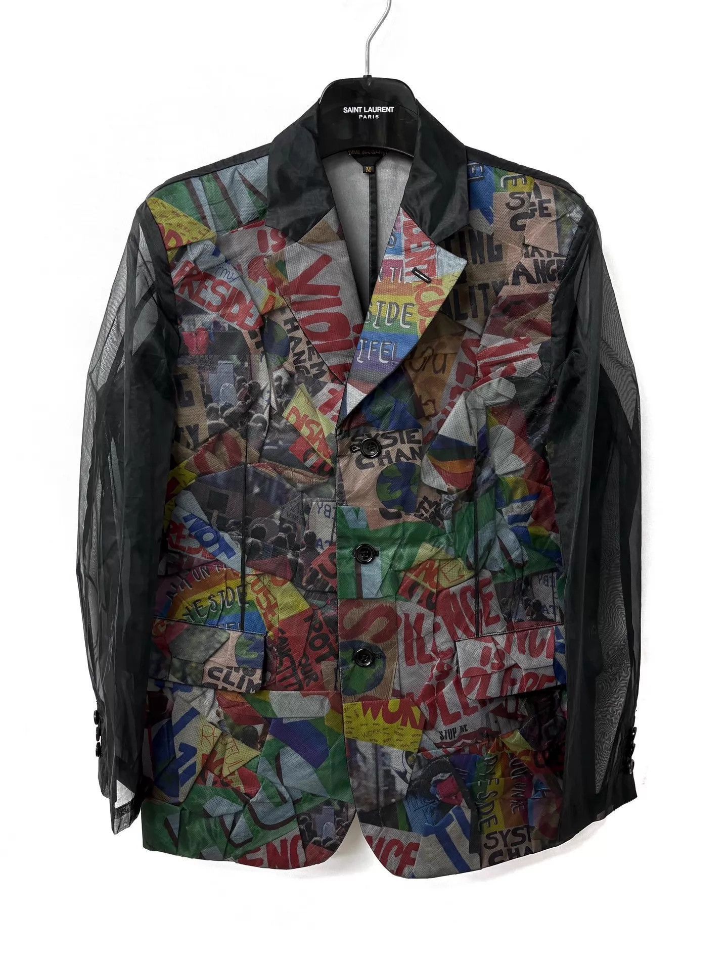 Comme des Garcons Multi Color Graphic Print Light Jacket Size US M / EU 48-50 / 2 - 1 Thumbnail