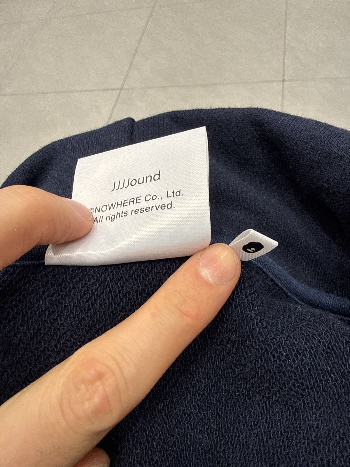 Bape × JJJJound Bape JJJJound Hoodie Navy Size US L / EU 52-54 / 3 - 5 Thumbnail