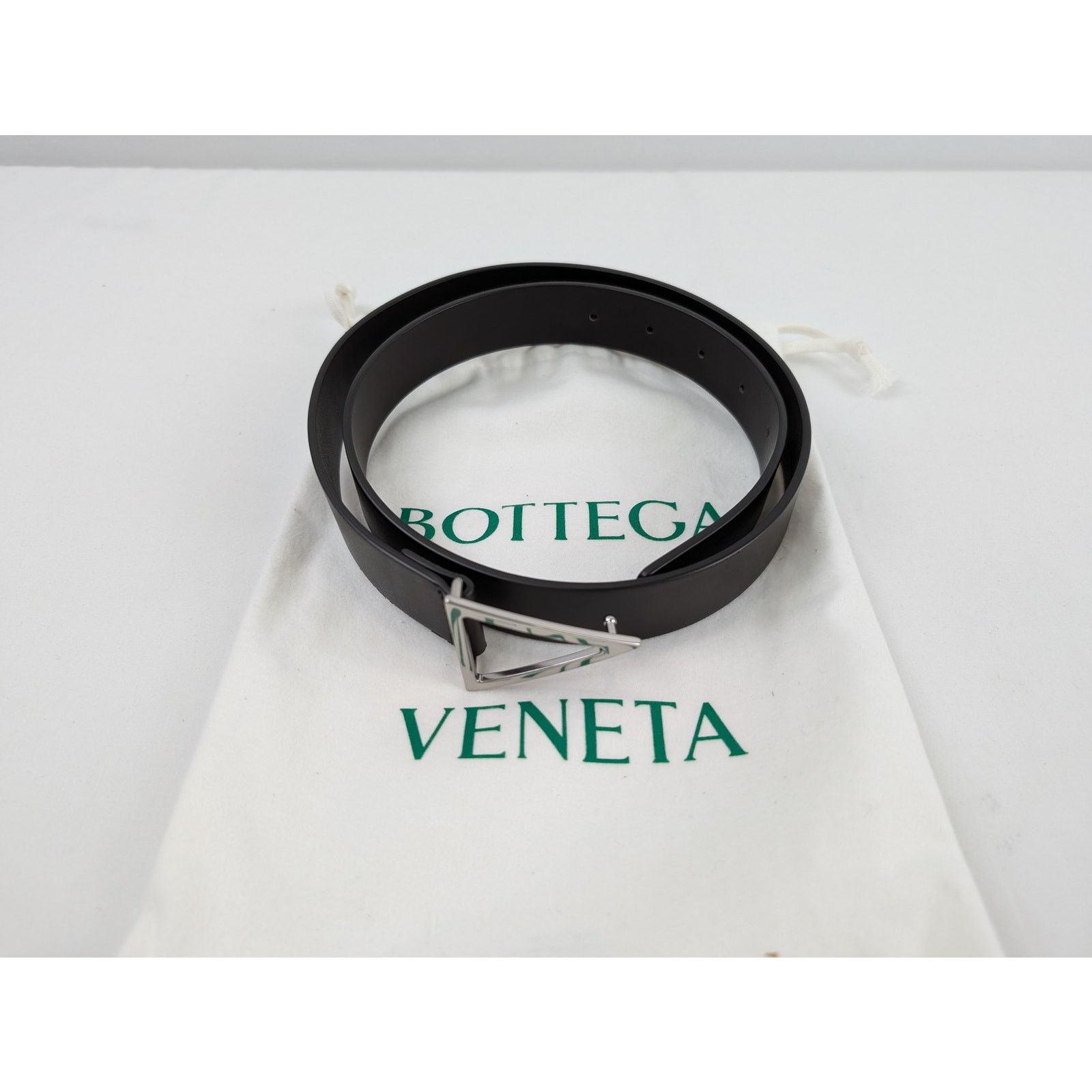 Bottega Veneta o1rshd1 Size: 85cm / Triangle Belt in Black Size 34 - 14 Thumbnail