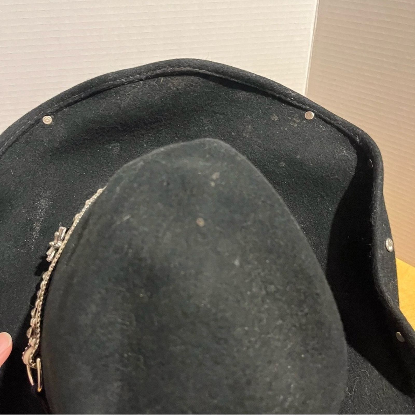 Other Bullhide Rodeo Cowgirl Hat Large Black Cheetah Print Band Size ONE SIZE - 11 Thumbnail