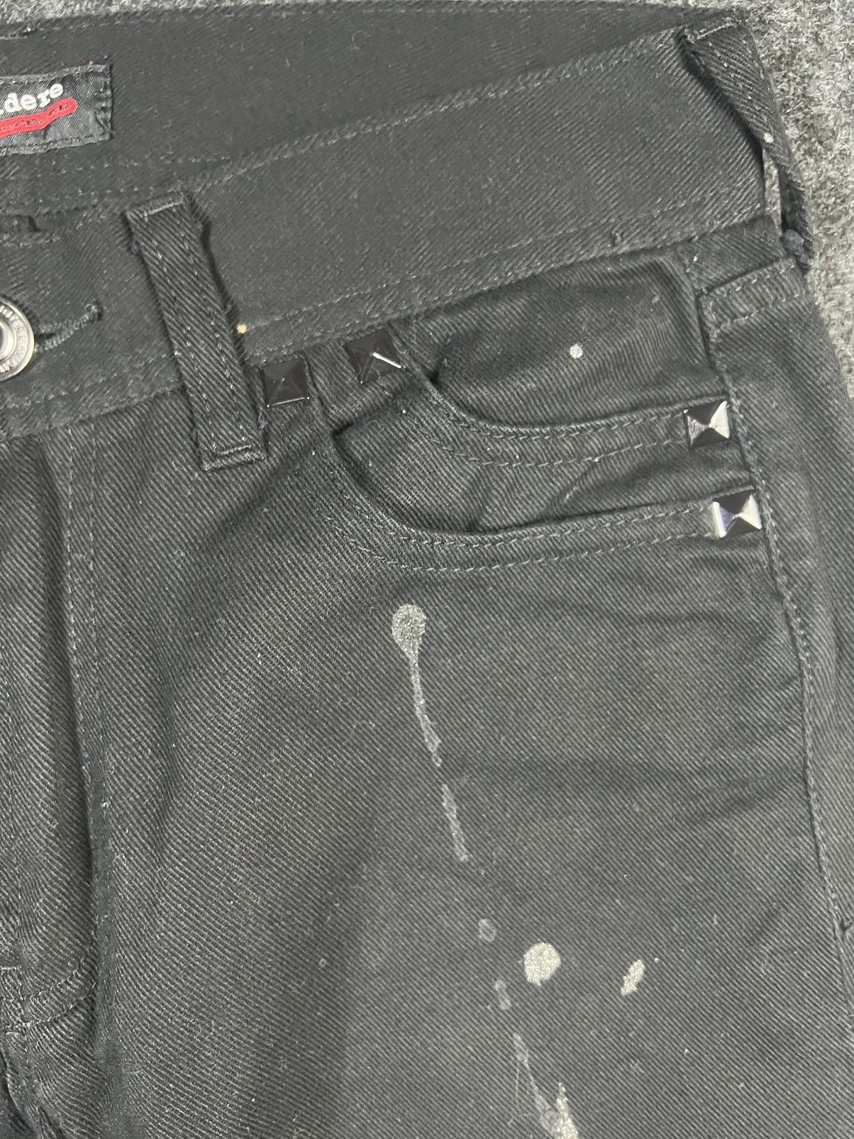 If Six Was Nine Sorridere Paint Splatter Jeans Flare Bondage Punk Size US 30 / EU 46 - 4 Thumbnail