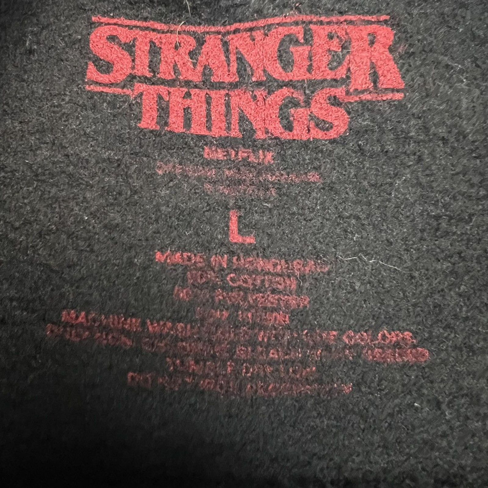 Vintage Stranger Things Upside Down Sweatshirt Netflix TV Pullover Size US L / EU 52-54 / 3 - 4 Thumbnail