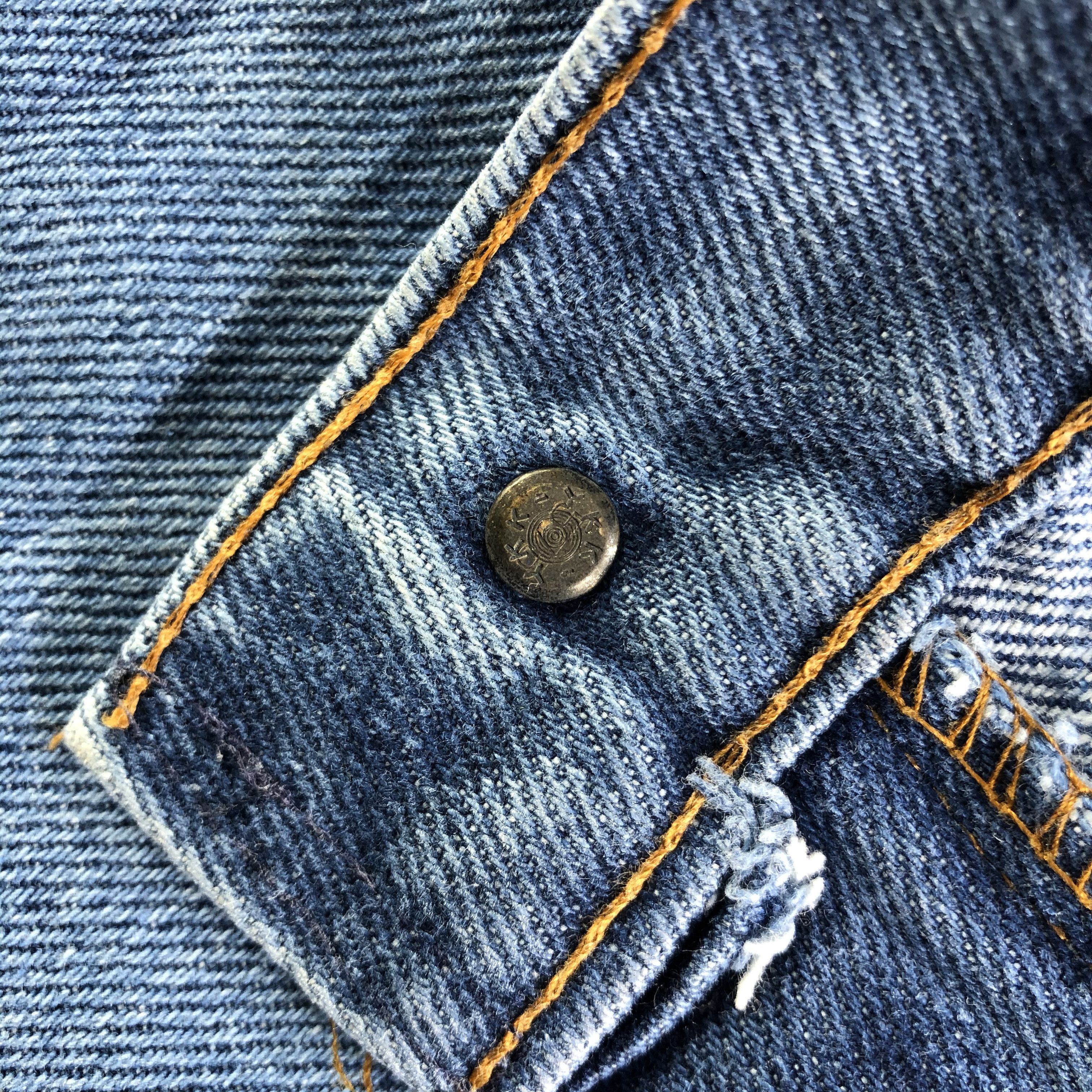 Levi's × Vintage Vintage Blue Wash Levis Jeans-J4498 Size 33" - 8 Thumbnail