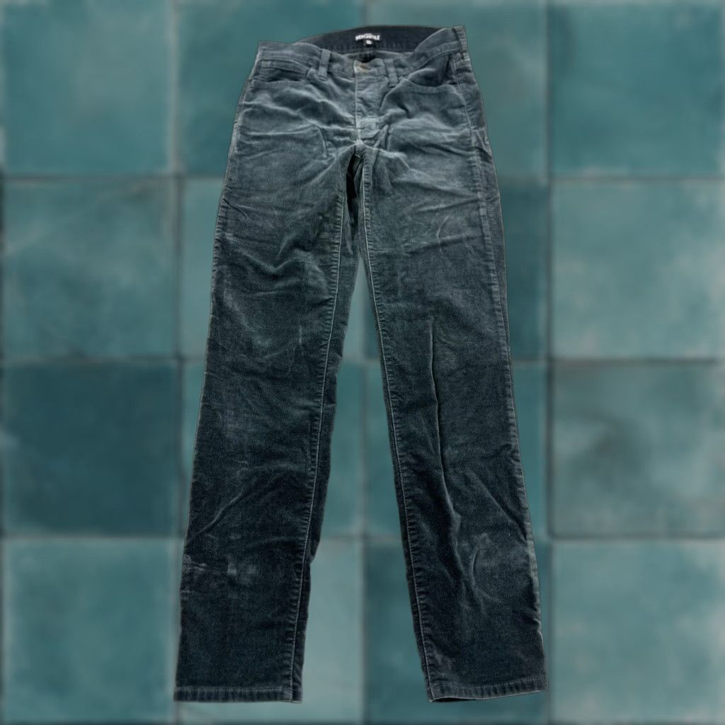 J.Crew J.Crew Pants Women’s Size 26 Dark Grey Velour Skinny Velour Gray Toothpick Skinny Jeans Ankle 26 Women Mens? Size 26" / US 2 / IT 38 - 1 Thumbnail