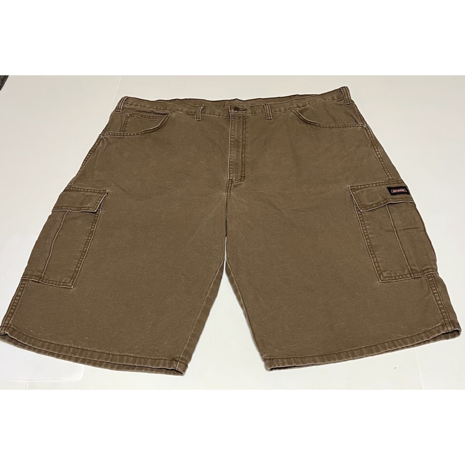 Dickies Dickies Mens Canvas Cargo Work Shorts 44x13 Brown Cargo Shorts Mens Brown Canvas Dickies 44 13 Workwear Casual Size US 44 / EU 60 - 2 Thumbnail