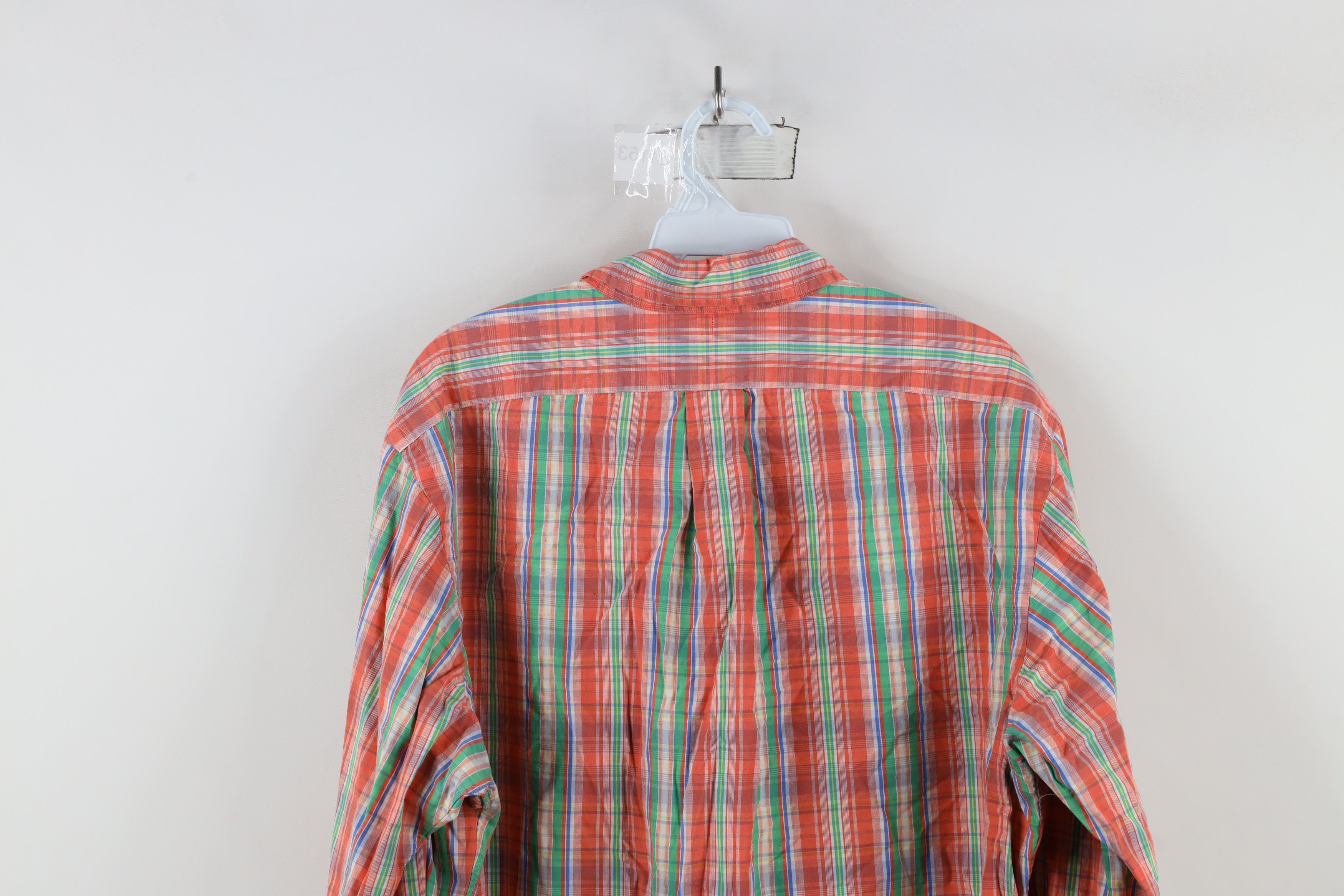Ralph Lauren × Vintage Vintage Ralph Lauren Faded Collared Button Down Shirt Plaid Size US XL / EU 56 / 4 - 10 Thumbnail