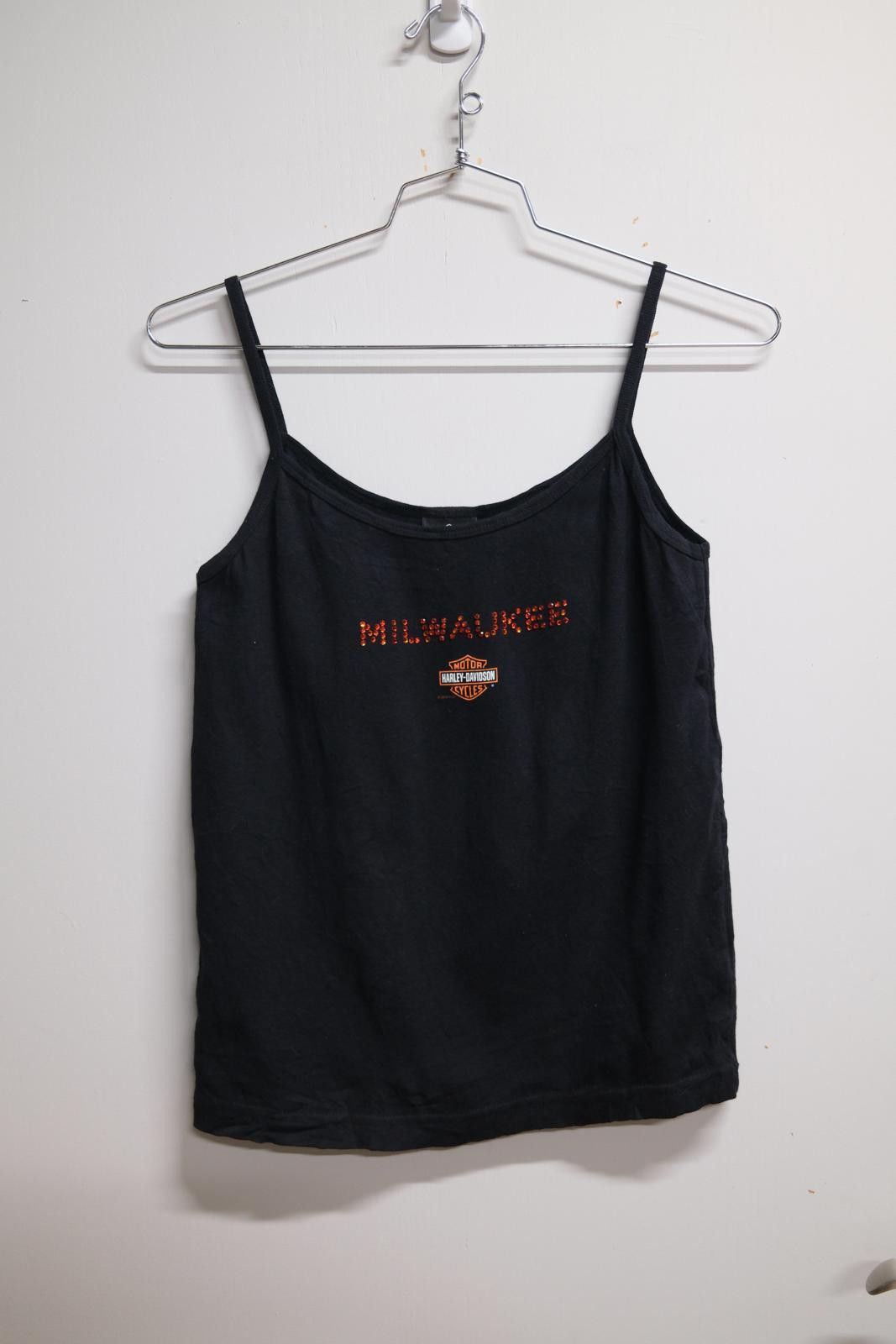 Harley Davidson 00's Harley Davidson House of Milwaukee Bedazzled Tank Top Size XL / US 12-14 / IT 48-50 - 1 Thumbnail