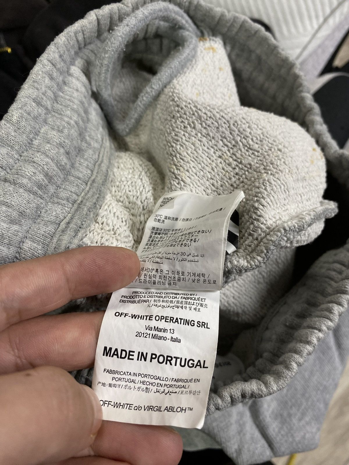 Off-White Off-White Virgil Abloh Grey Sweats Shorts Size Small Size US 28 / EU 44 - 8 Thumbnail