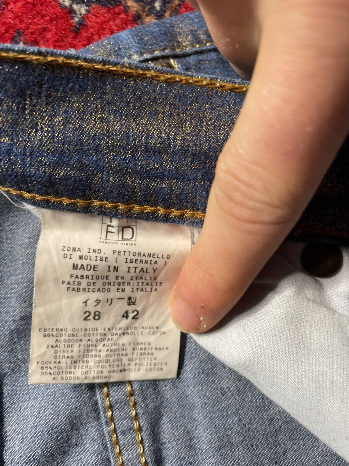 Just Cavalli Just Cavalli 2001 Gold Foil Bootcut Jeans rare Y2K archive Size 28" / US 6 / IT 42 - 12 Thumbnail