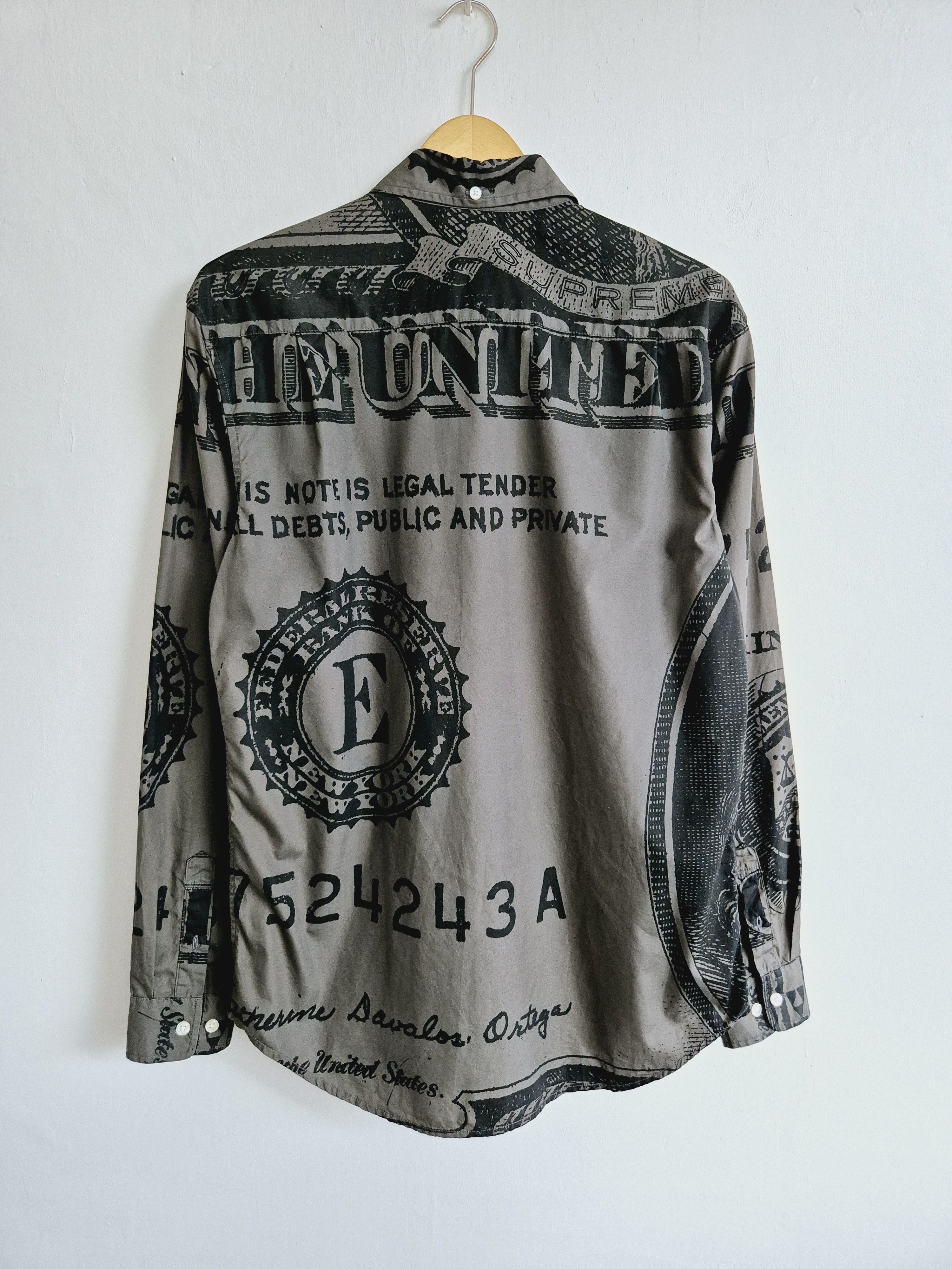 Supreme Supreme Benjamin Franklin Money Long Sleeve Shirt Size US M / EU 48-50 / 2 - 3 Thumbnail