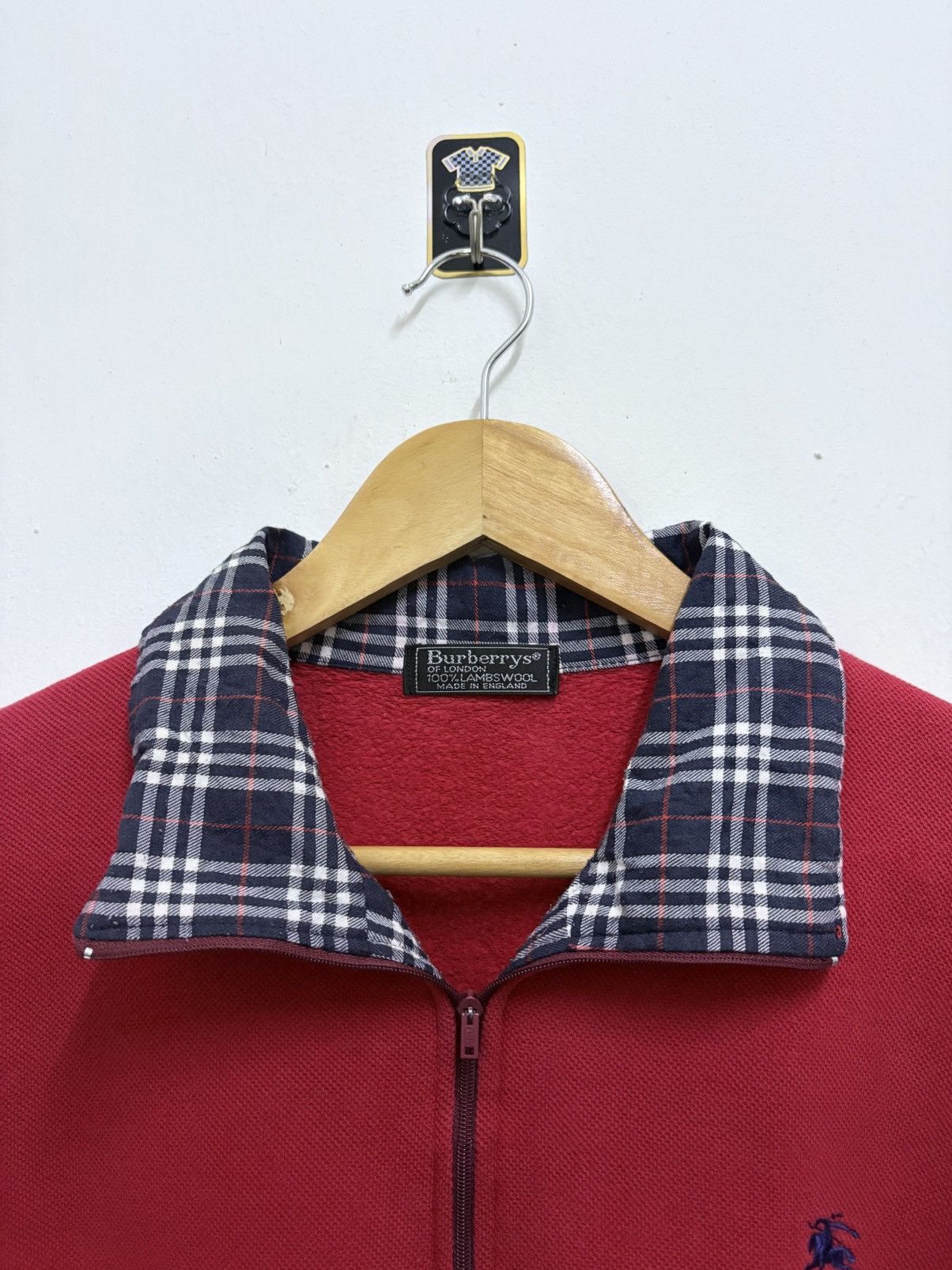 Burberry Vintage 90's Burberry of London Check Collar Halfzipper Size US M / EU 48-50 / 2 - 8 Thumbnail
