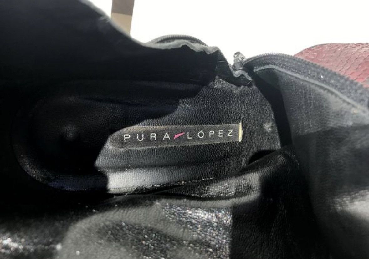 Other Pura Lopez snake skin leather boots 41 Size US 10 / IT 40 - 9 Thumbnail