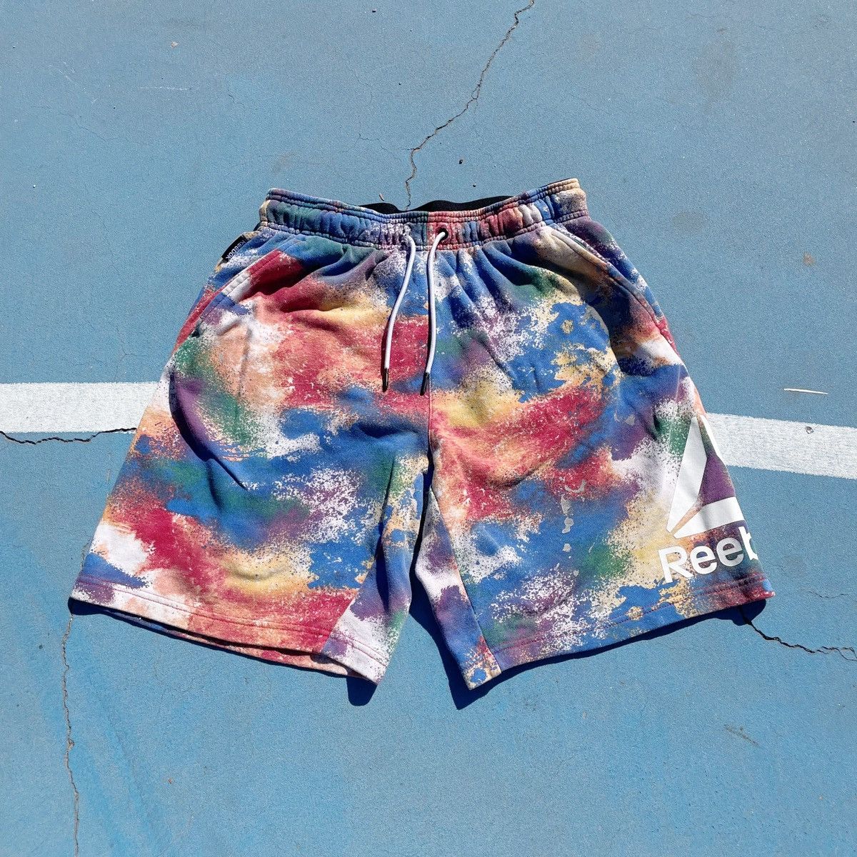 Reebok Reebok Paint Splatter Shorts Size US 35 - 1 Thumbnail
