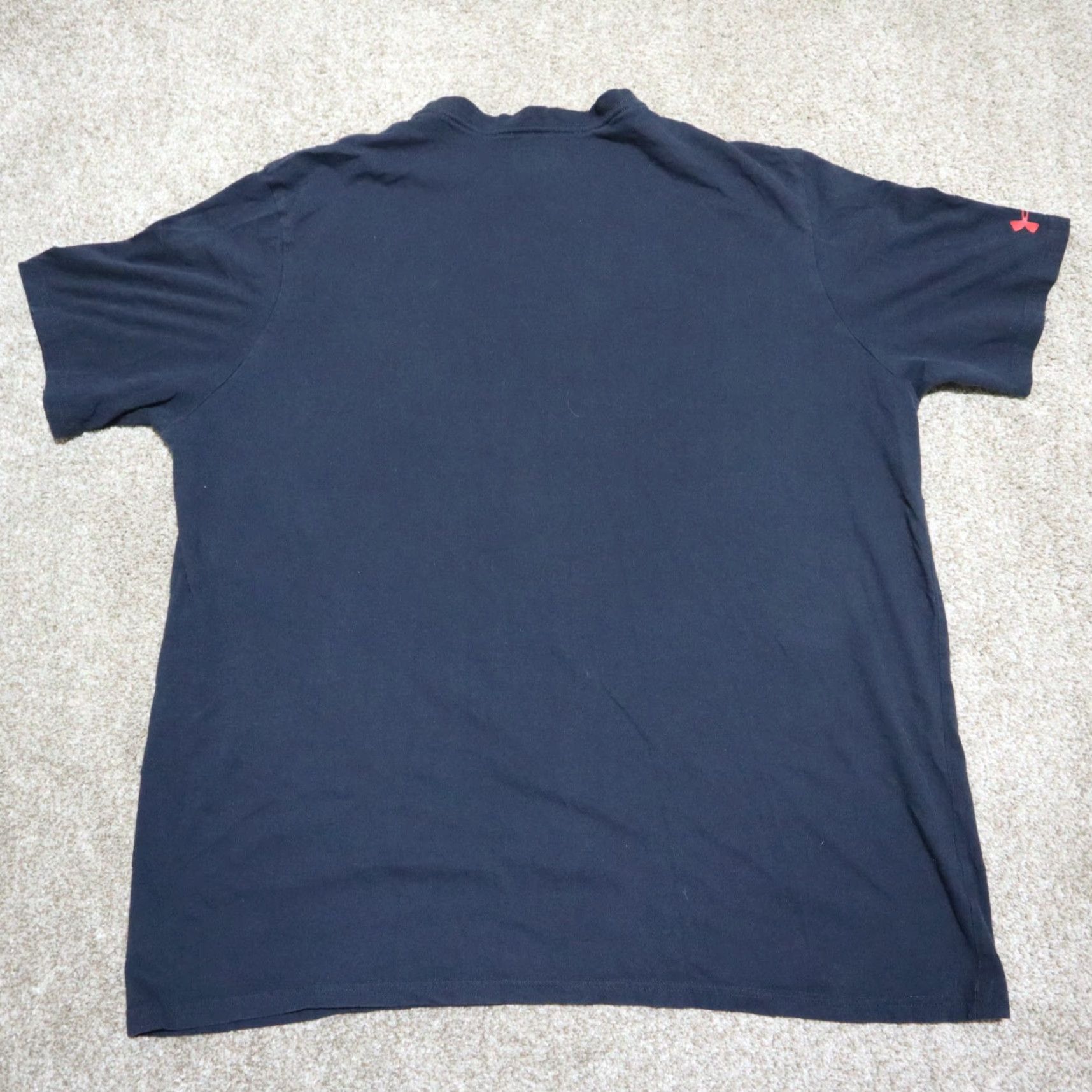 Under Armour Under Armour Heatgear Shirt T-Shirt Mens 2XL Black USA 5 Equals One Crew Neck Short Sleeve Relaxed Fit Cotton Blend 2XL Mens Size US XXL / EU 58 / 5 - 7 Thumbnail