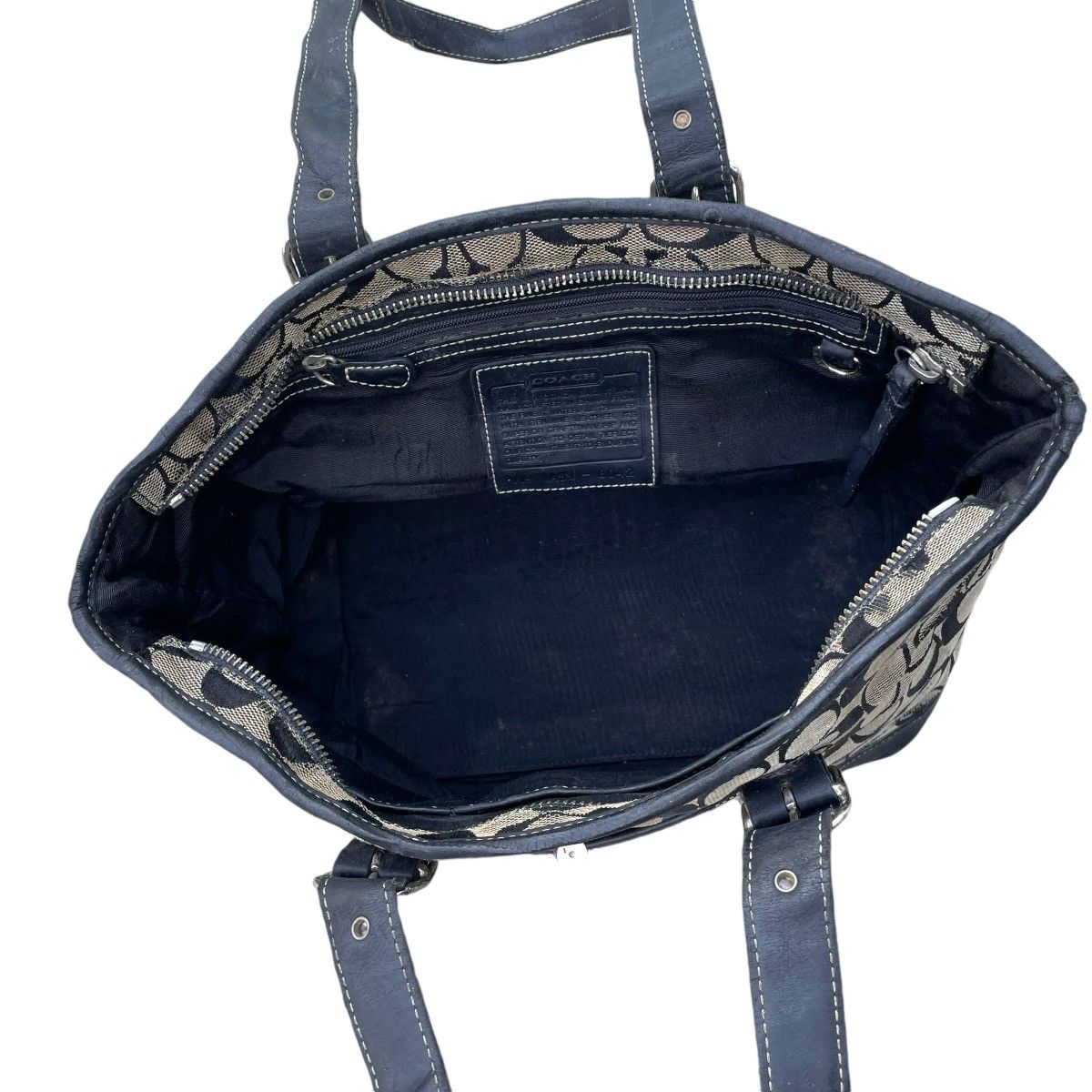 Coach COACH MONOGRAM CANVAS / LEATHER HANDBAG Size ONE SIZE - 7 Thumbnail