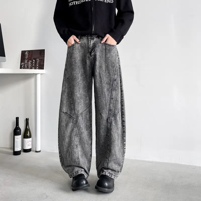 Japanese Brand Retro loose high street wide leg jeans Size US 32 / EU 48 - 6 Thumbnail