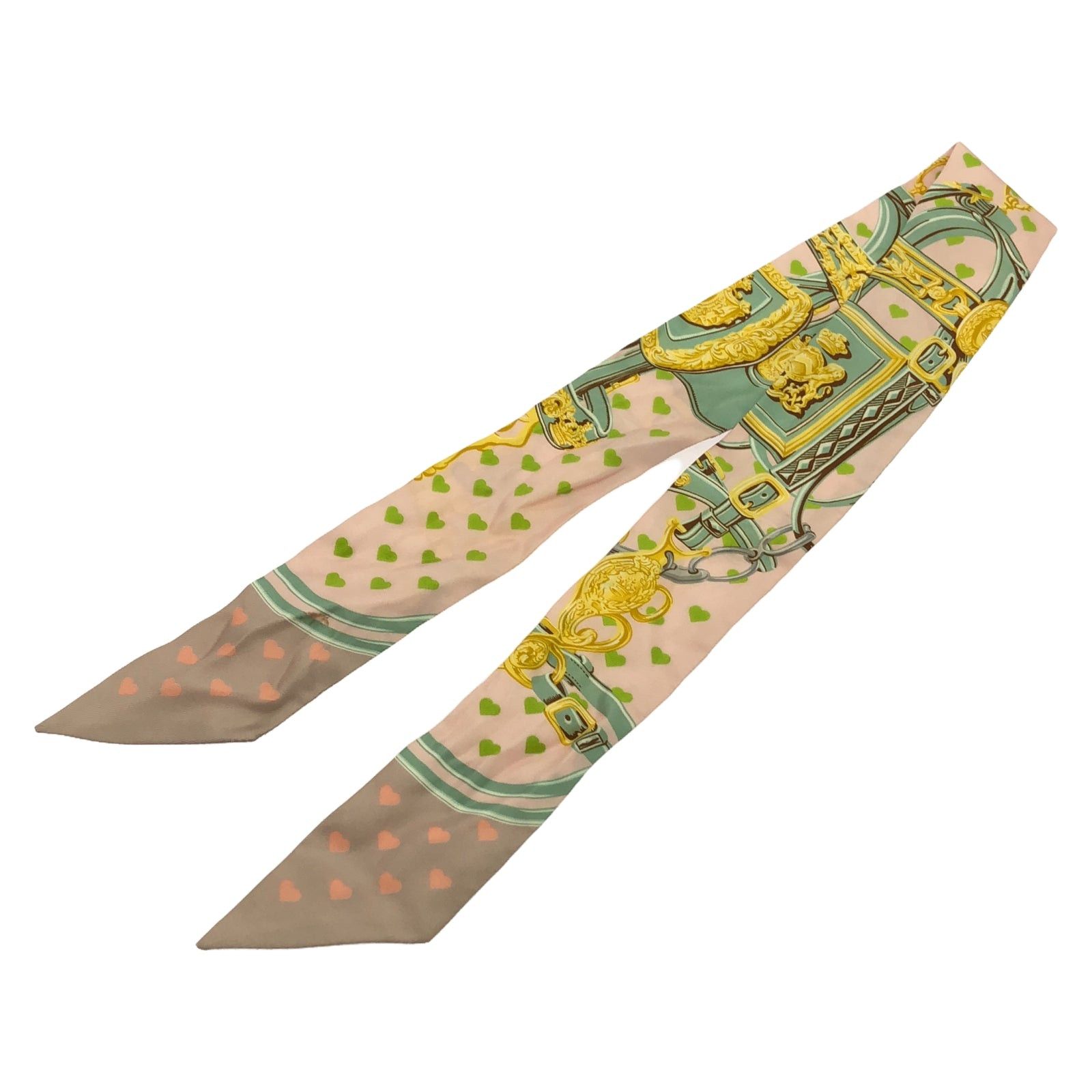 Hermes Hermes Twilly Scarf Silk Pink Size ONE SIZE - 1 Thumbnail