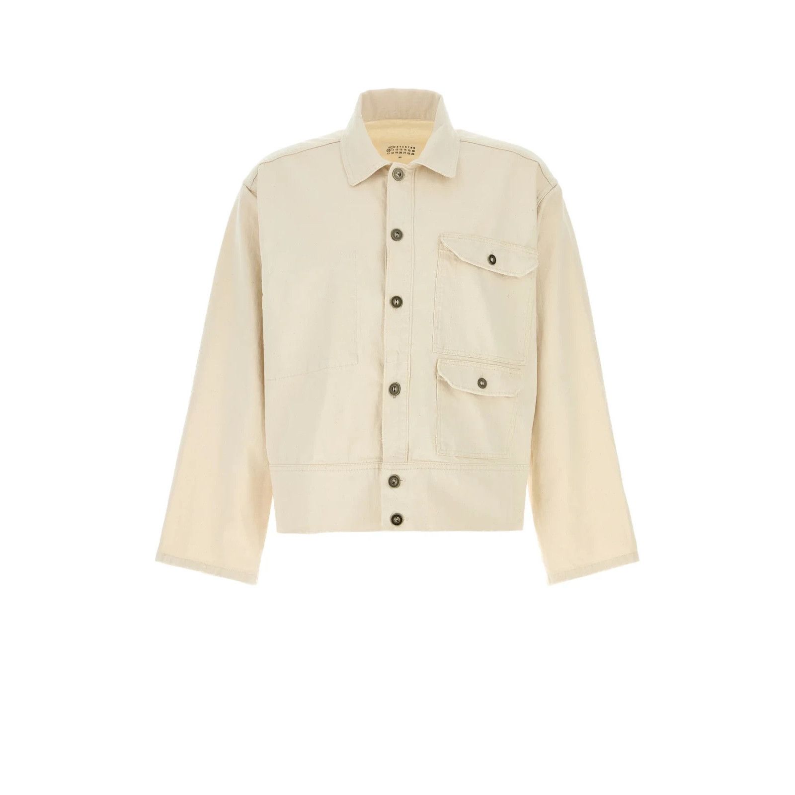 MAISON MARGIELA Melange Sand Denim Jacket New & Authentic (M