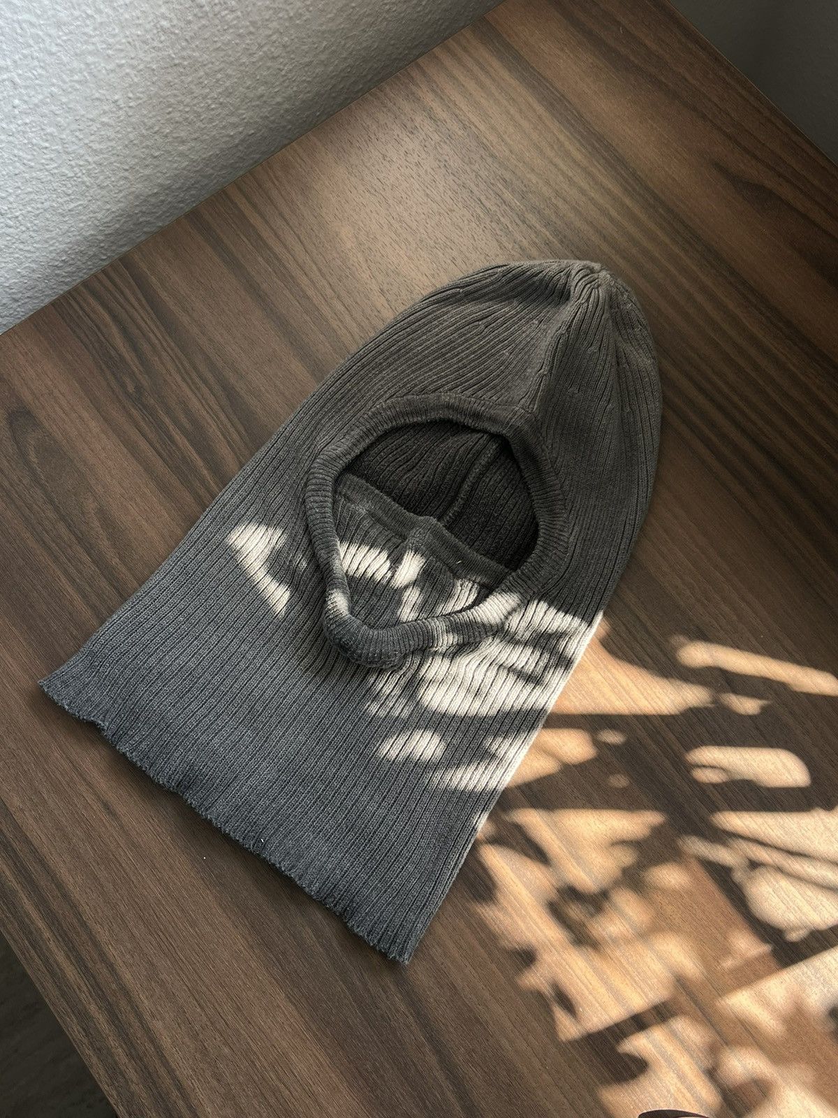 Streetwear Colors Clothing Company Anthracite Oil Knit Balaclava 