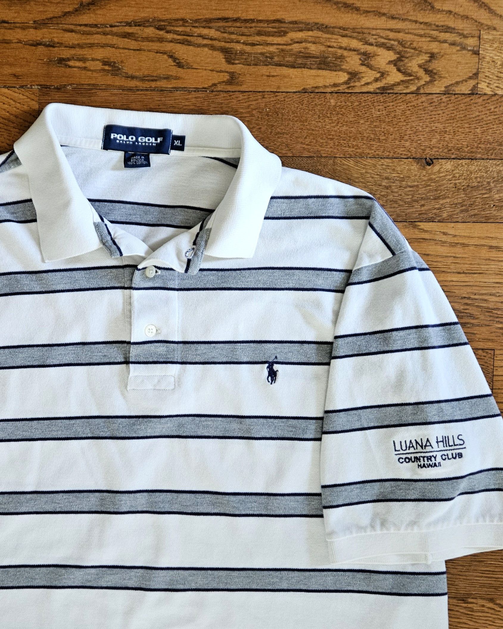Vintage Ralph Lauren Polo Golf Striped Luana Hills Club