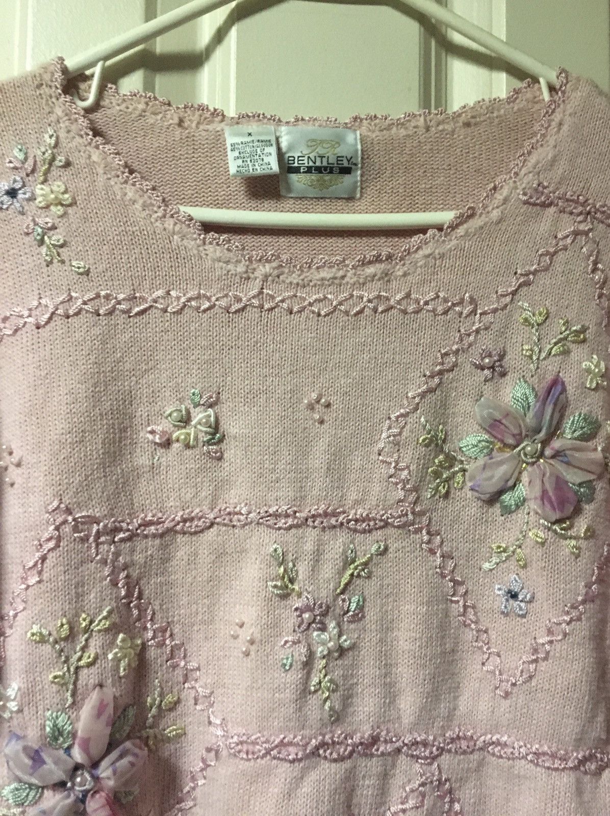 Vintage Vintage TR Bentley Beautiful Pink Women’s Sweater XL Size XL / US 12-14 / IT 48-50 - 6 Thumbnail