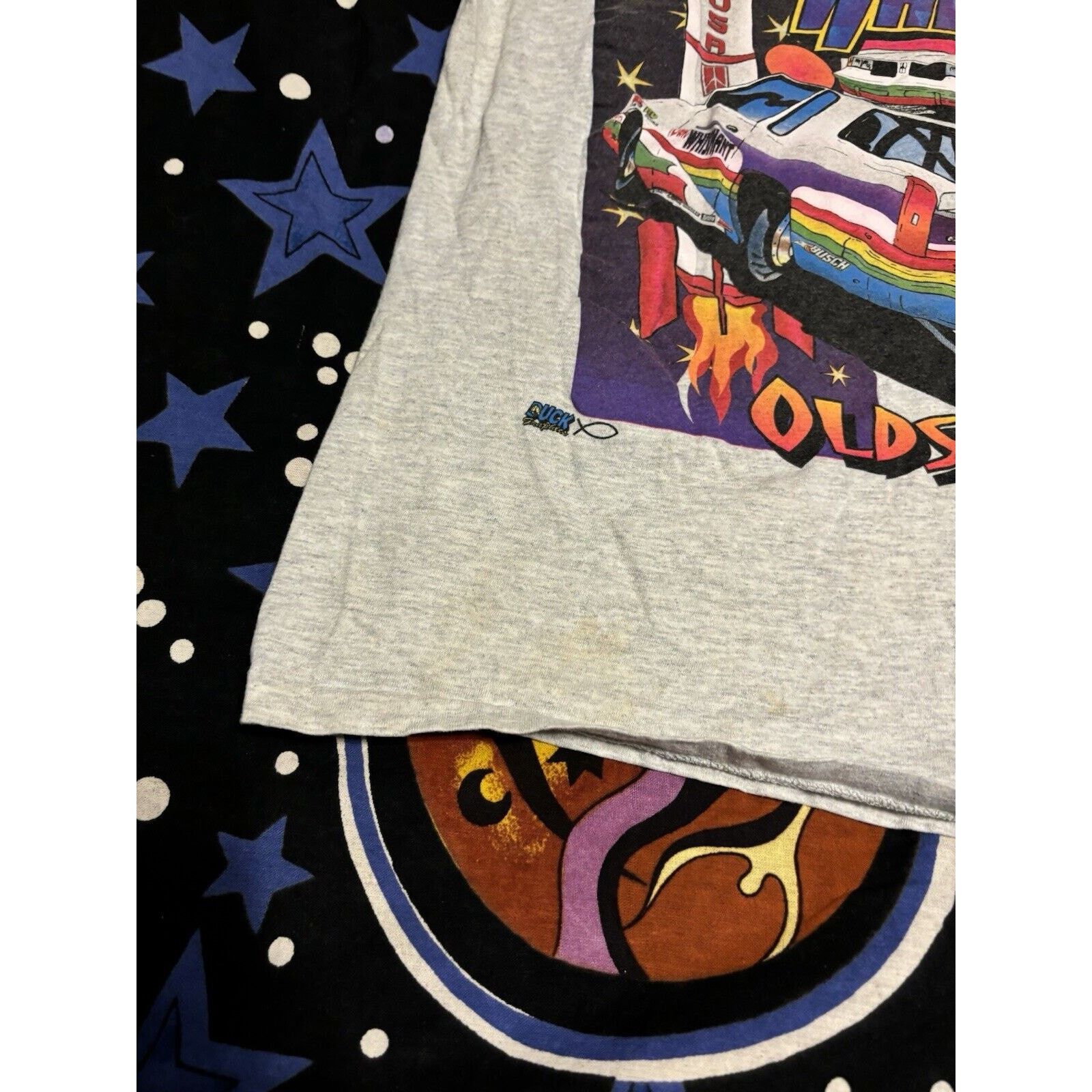 Other Vintage Dan Rocket Nascar Vintage Racing T-shirt grey size L Size US L / EU 52-54 / 3 - 6 Thumbnail