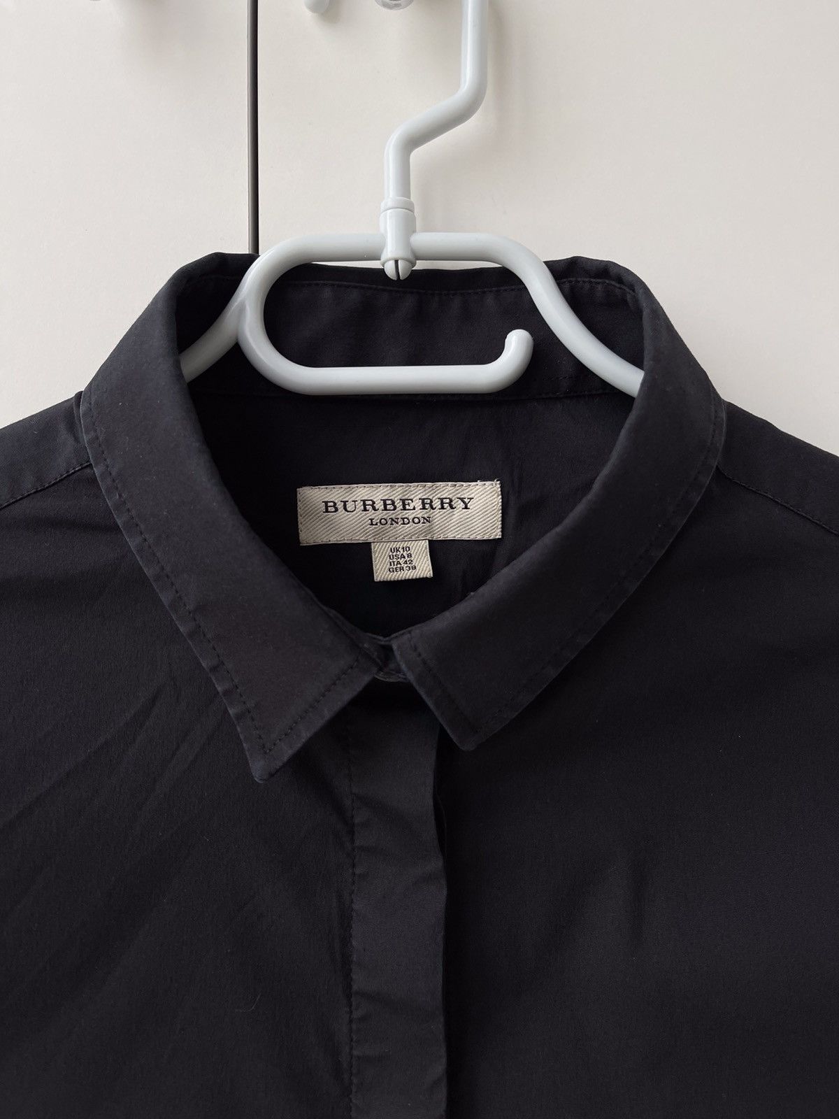 Burberry Vintage Burberry Button Up Black Shirt Nova Check Size L / US 10 / IT 46 - 3 Thumbnail