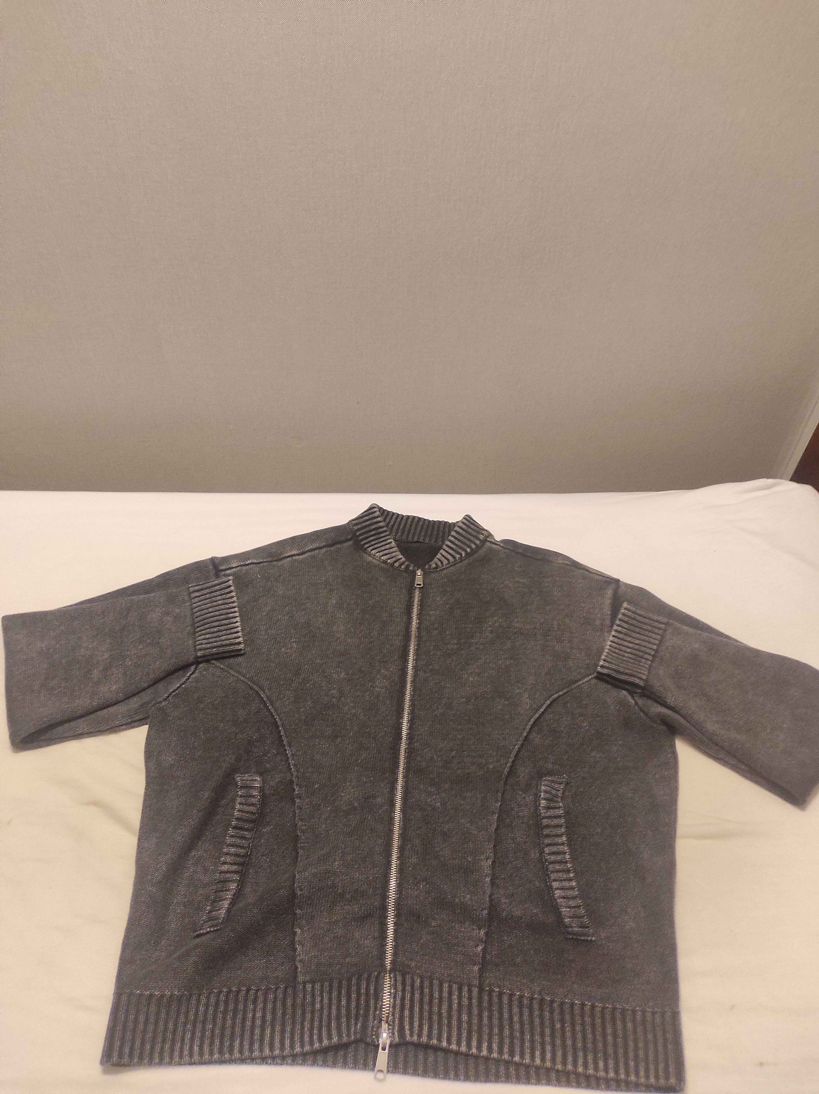 Zara Zara Zip-Hoodie Washed B&W Size US L / EU 52-54 / 3 - 2 Thumbnail