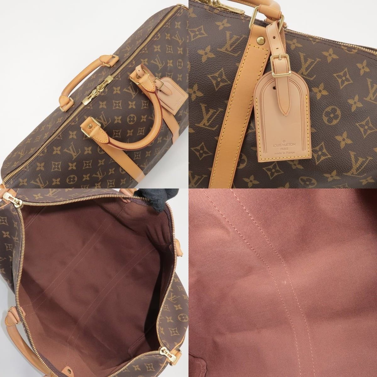 Louis Vuitton Louis Vuitton Monogram Keepall Bandouliere 50 Duffle Bag Size ONE SIZE - 7 Thumbnail