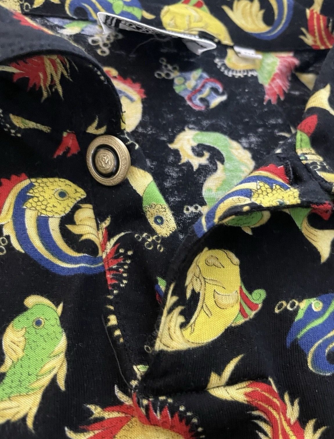 Bright Koi Fish Print Shirt Tops