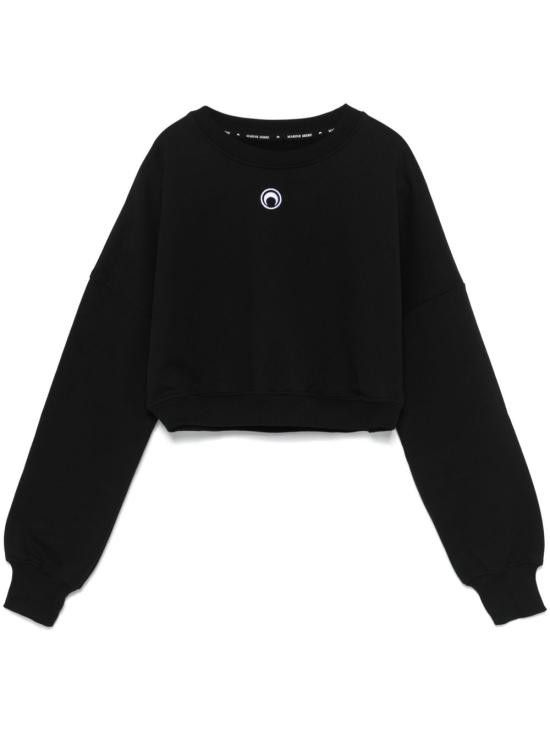 Marine Serre MARINE SERRE Women Hoodies WST012A CJER0013BK99 Black Size S / US 4 / IT 40 - 1 Thumbnail