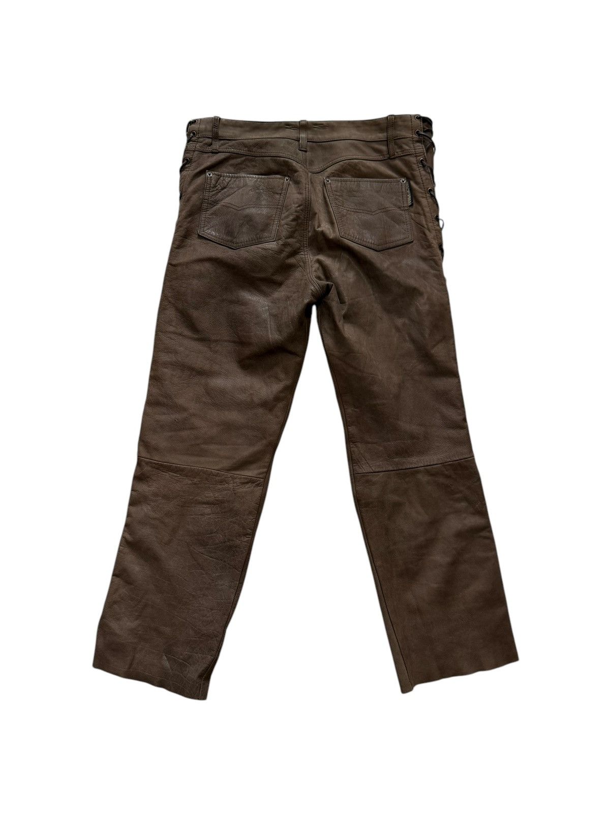 Japanese Brand Bondage Leather Pant Saint Laurent Style opium Size US 28 / EU 44 - 3 Thumbnail
