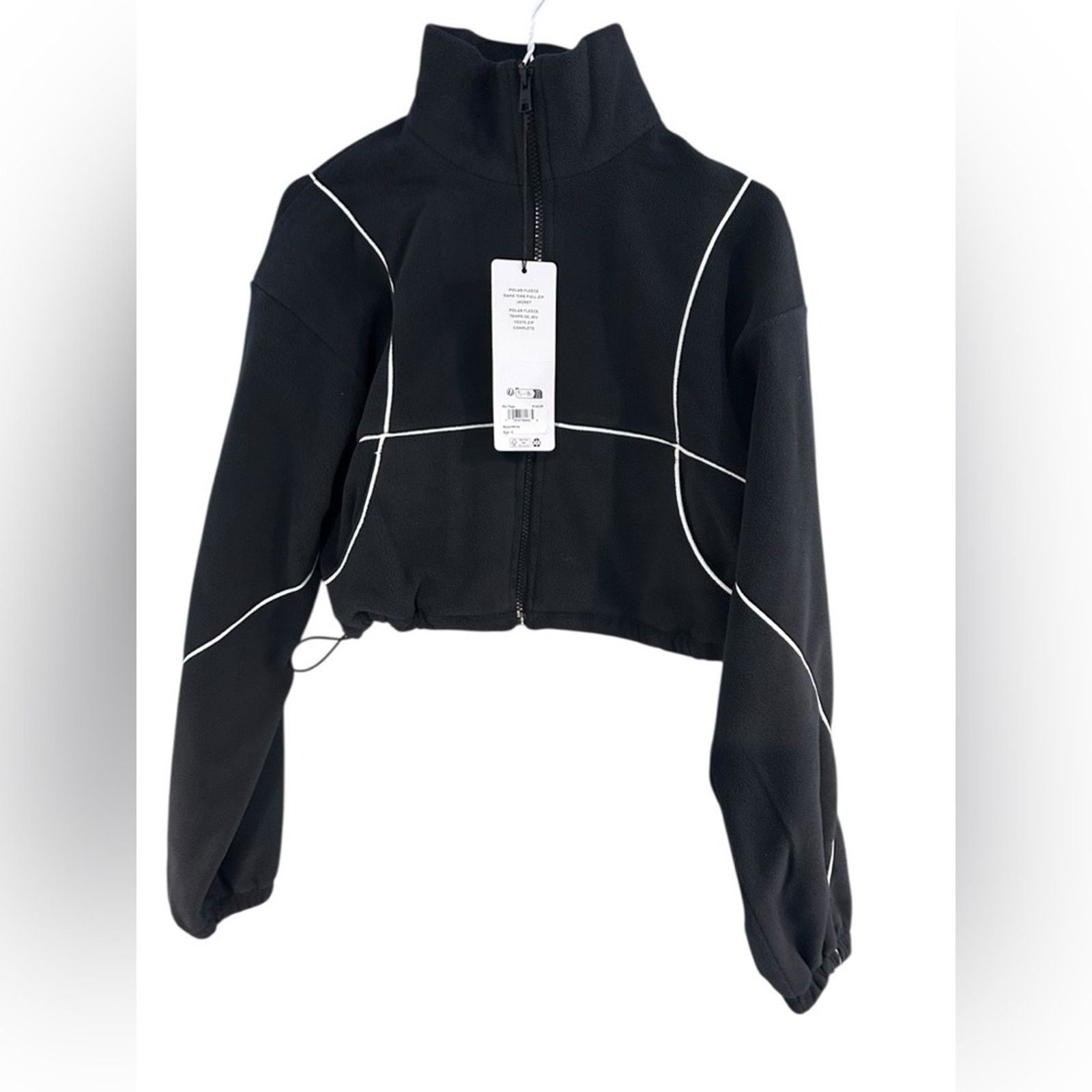Alo Yoga NWT Alo Yoga polar fleece game time full zip jacket Black S Size S / US 4 / IT 40 - 1 Thumbnail