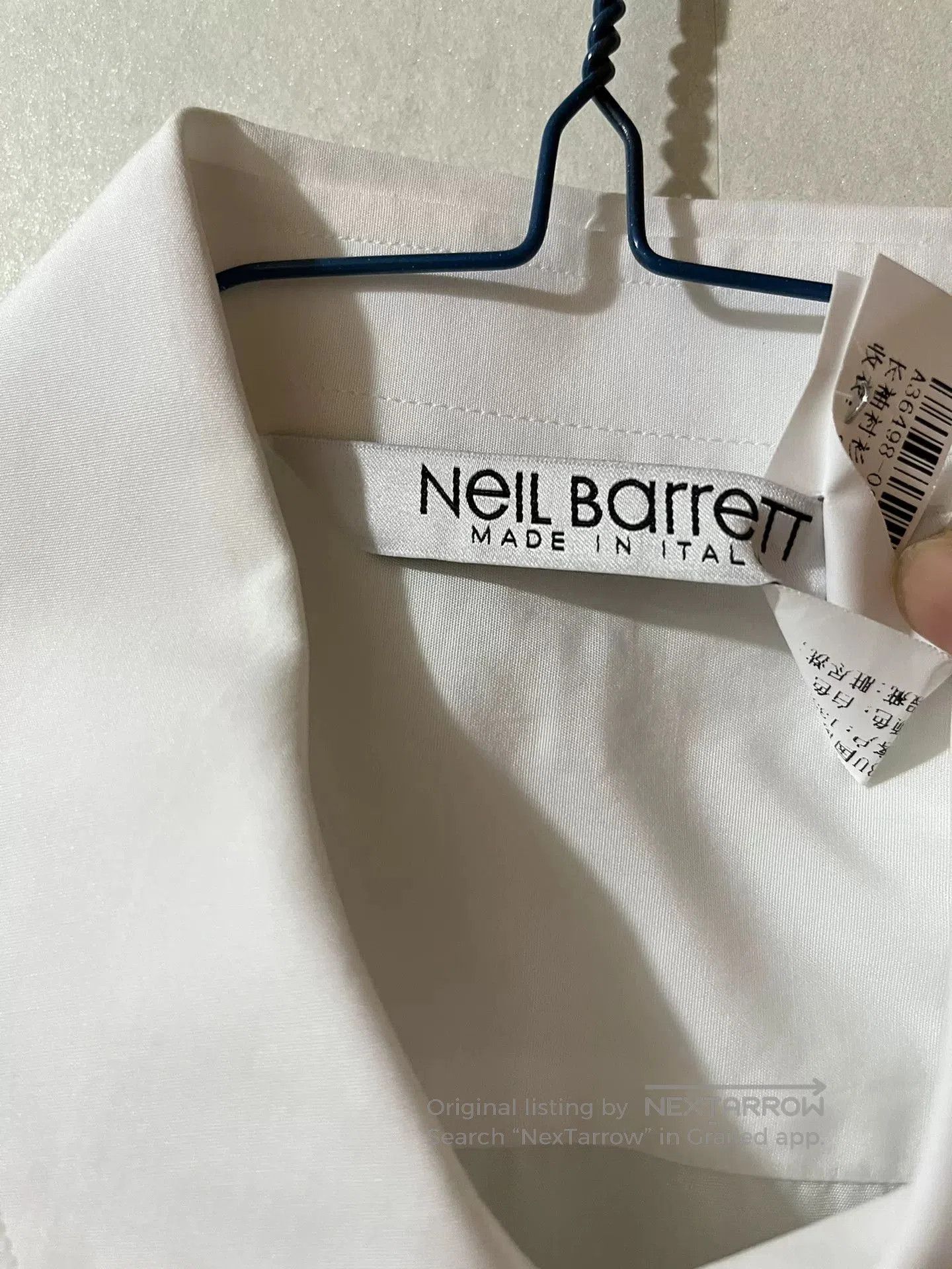 Neil Barrett Neil Barrett White Shirt w/ Black Symbols. Size US M / EU 48-50 / 2 - 2 Thumbnail