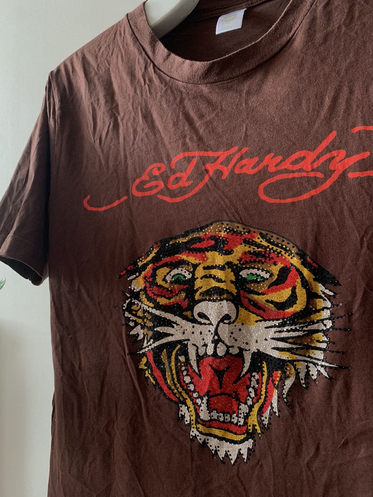 Hysteric Glamour Ed Hardy vintage Y2K Rhinestone Tiger Printed t shirt Size US M / EU 48-50 / 2 - 2 Thumbnail