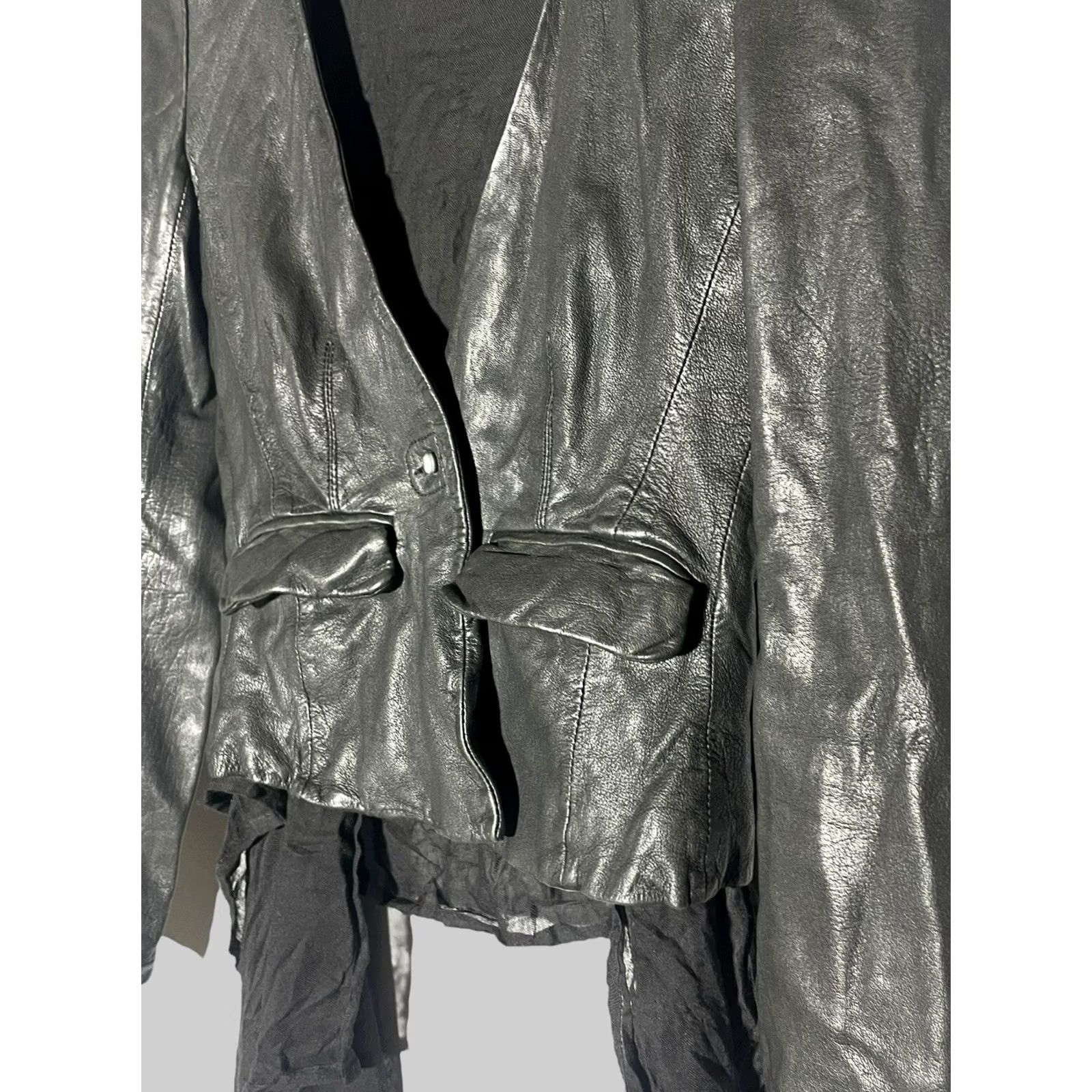 Allsaints All Saints Ashlar Jacket Women’s Size 8 Avant Garde Leather Size M / US 6-8 / IT 42-44 - 6 Thumbnail