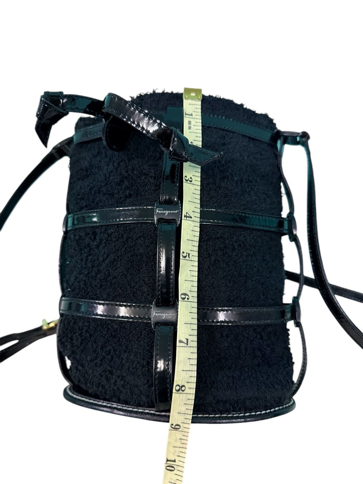 Salvatore Ferragamo SALVATORE FERRAGAMO TERRY CLOTH CAGE BUCKET BAG Size ONE SIZE - 7 Thumbnail