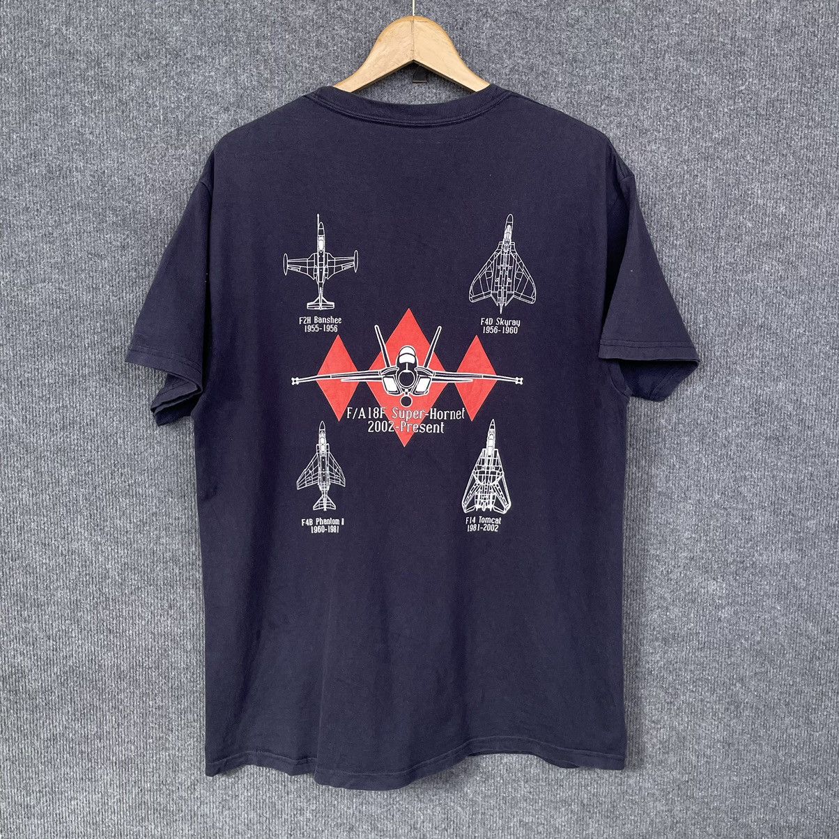 Vintage 2011 Naval Aviation 100th Anniversary Super Hornet Jet Tee Size US M / EU 48-50 / 2 - 1 Thumbnail