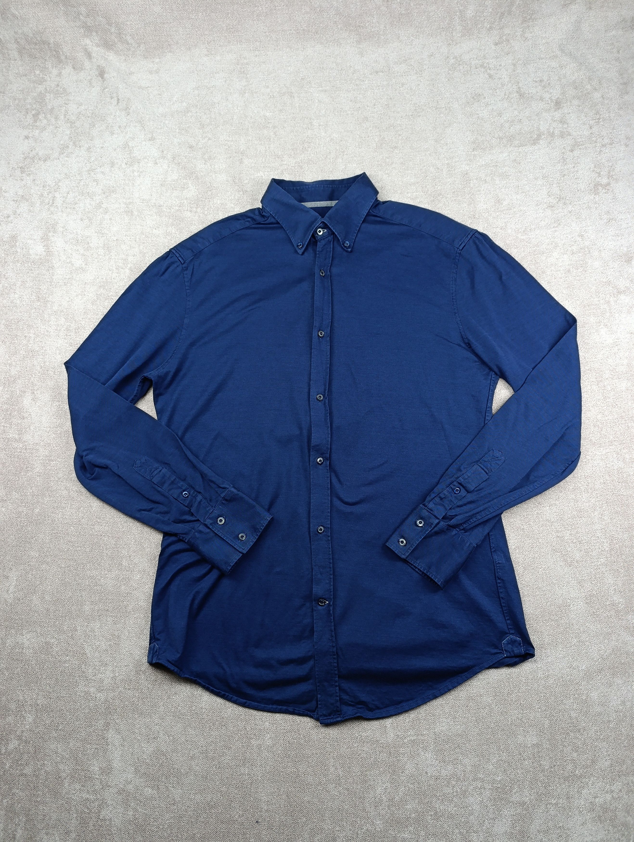 Brunello Cucinelli Brunello Cucinelli Mens Cotton Slim Fit Shirt Size XL Size US XL / EU 56 / 4 - 3 Thumbnail