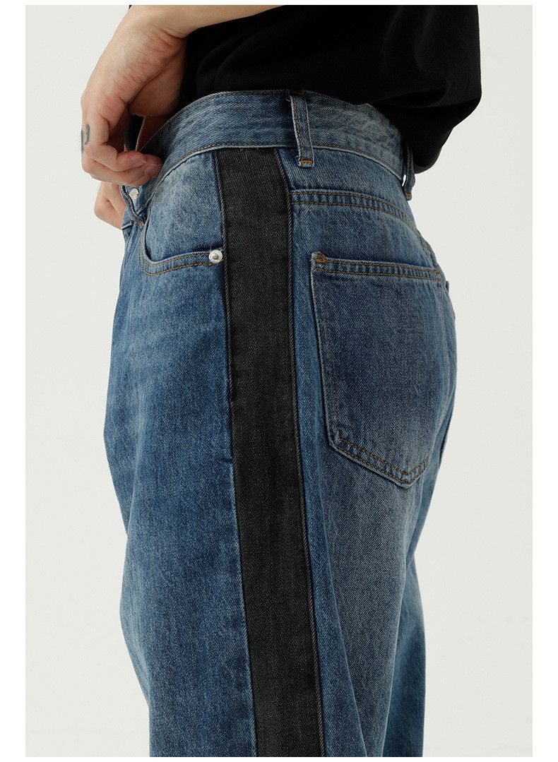 Japanese Brand × Jean Stitched trendy personality straight casual jeans Size US 32 / EU 48 - 4 Thumbnail