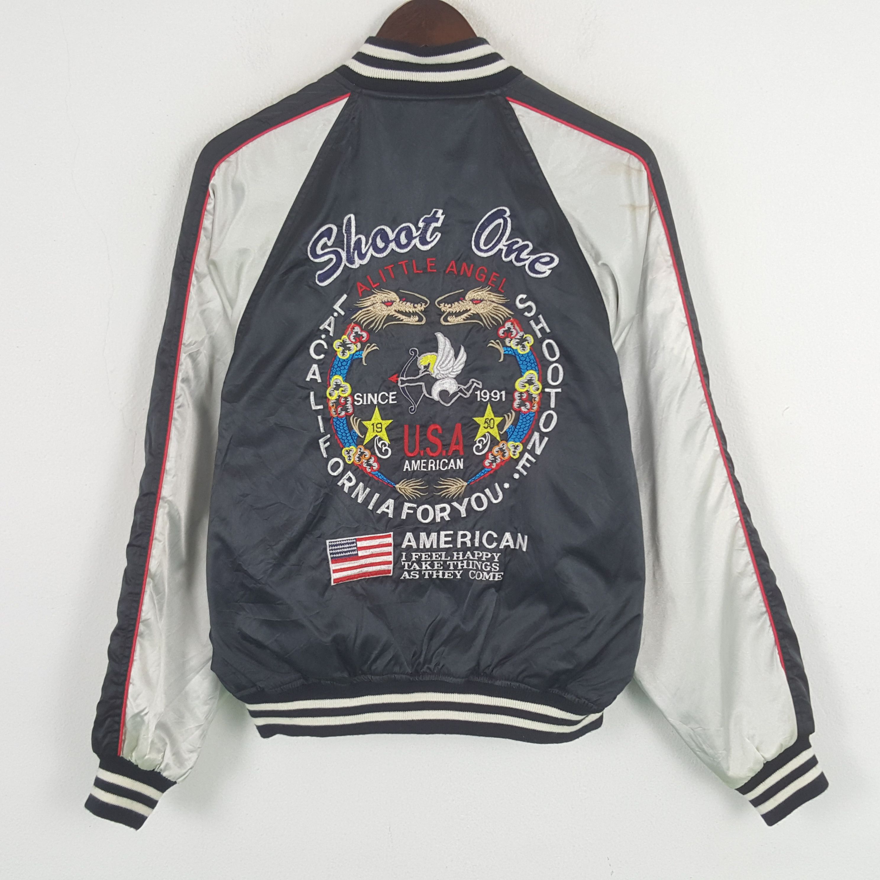 Vintage Vintage Sukajan Shoot One American Los Angeles Jacket Size US M / EU 48-50 / 2 - 1 Thumbnail
