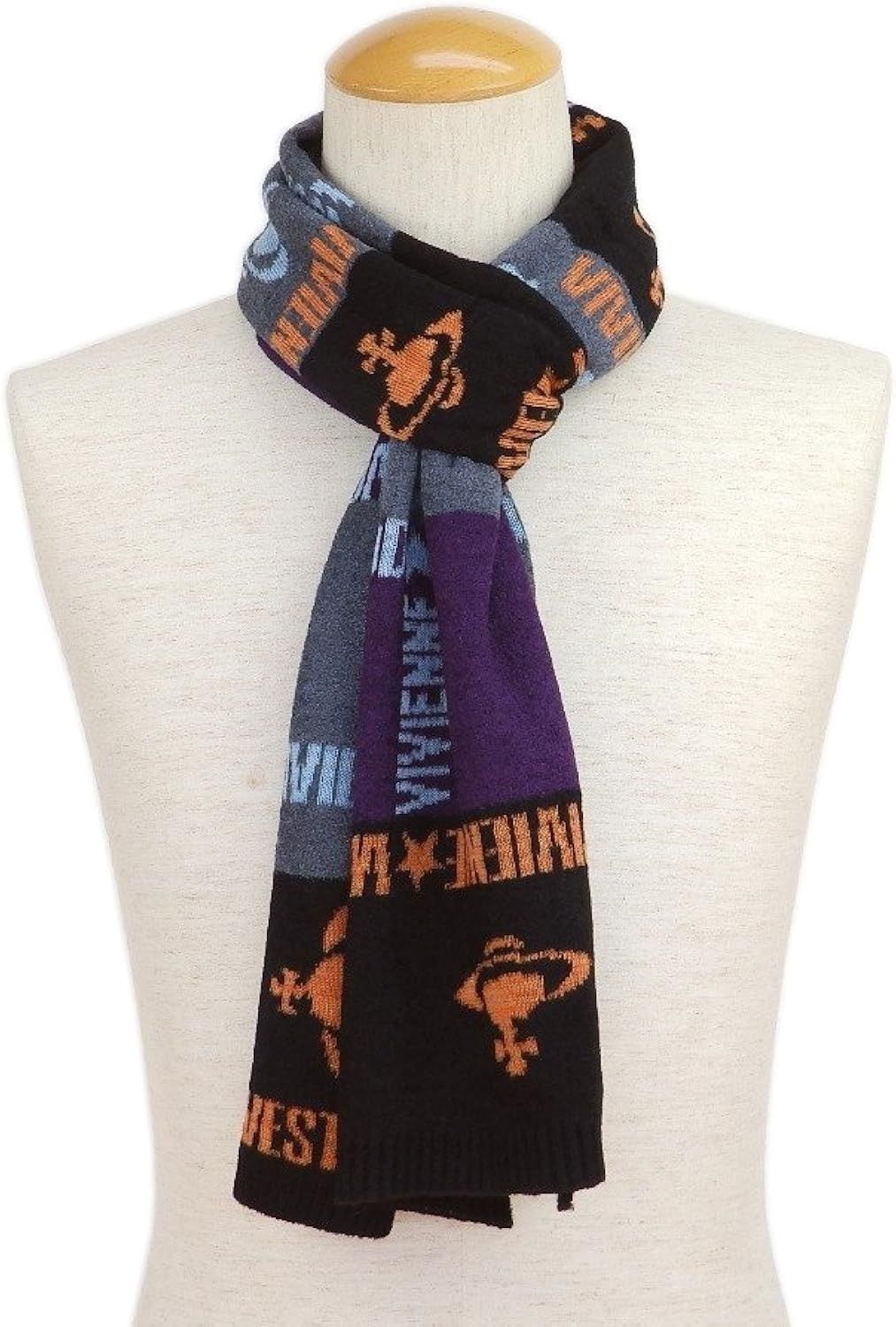 Vivienne Westwood OG VW Man Crazy Patchwork Multicolor Jacquard Scarf Winter Size ONE SIZE - 2 Thumbnail