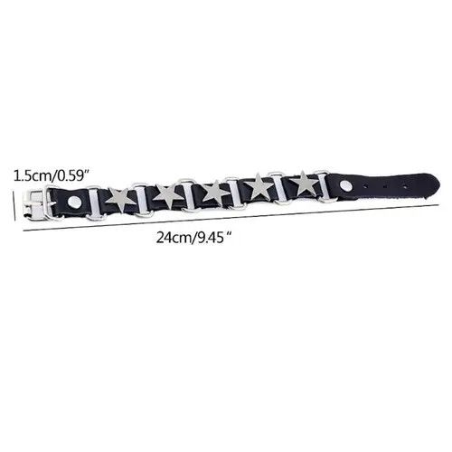 Jewelry Hip Hop Five Star Bracelet Size ONE SIZE - 4 Thumbnail