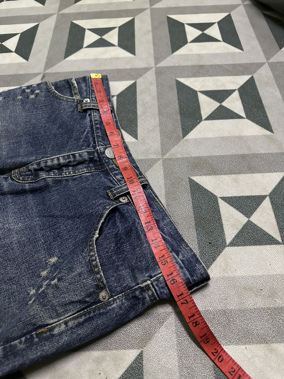 291295=Homme 291295 homme patchwork denim jeans 33x31 Size US 33 - 10 Thumbnail