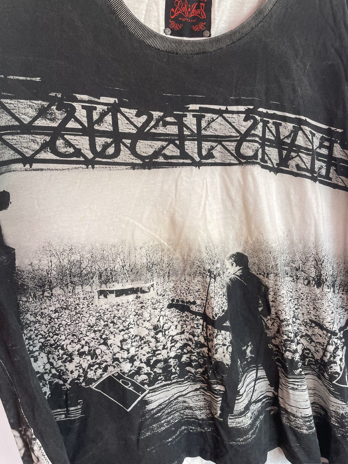 Band Tees × Vintage Elvis Jesus Concert AOP Crazy T Shirt Designer Graphic Tee Size US XXL / EU 58 / 5 - 8 Thumbnail