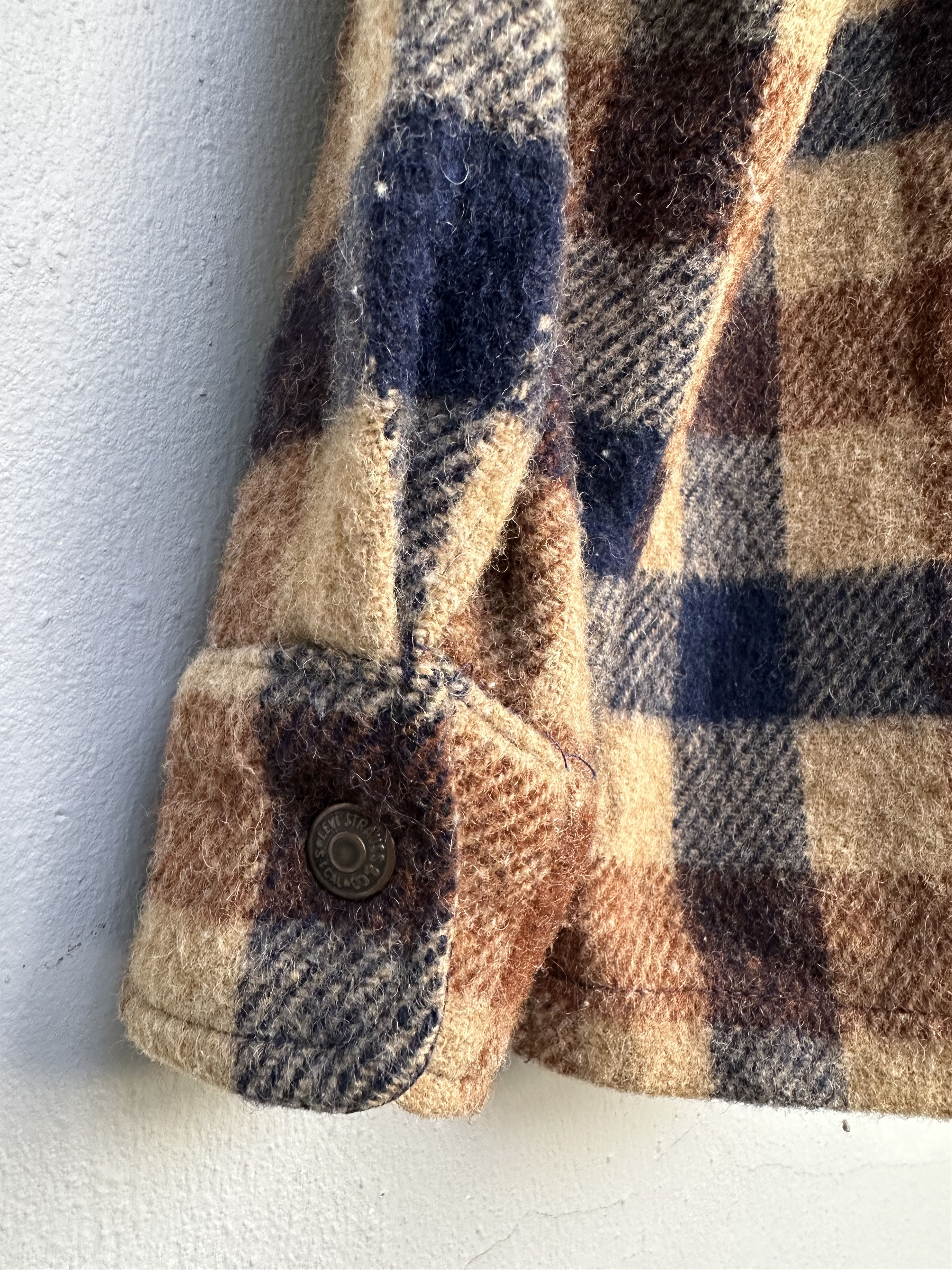 Levi's Rare Vintage 80 Levi’s Tartan Flannel Wool Nylon Snap Button Size US M / EU 48-50 / 2 - 14 Thumbnail