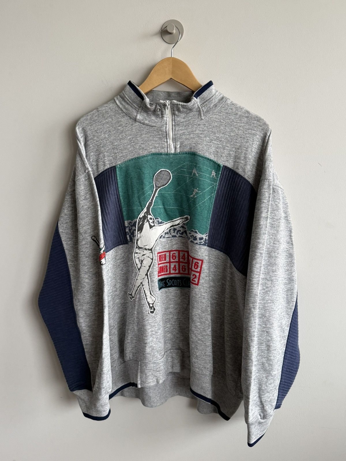 Nike Vintage 80s Nike Orego USA Tennis Sports Classics 1/4 zip Size US XXL / EU 58 / 5 - 4 Thumbnail