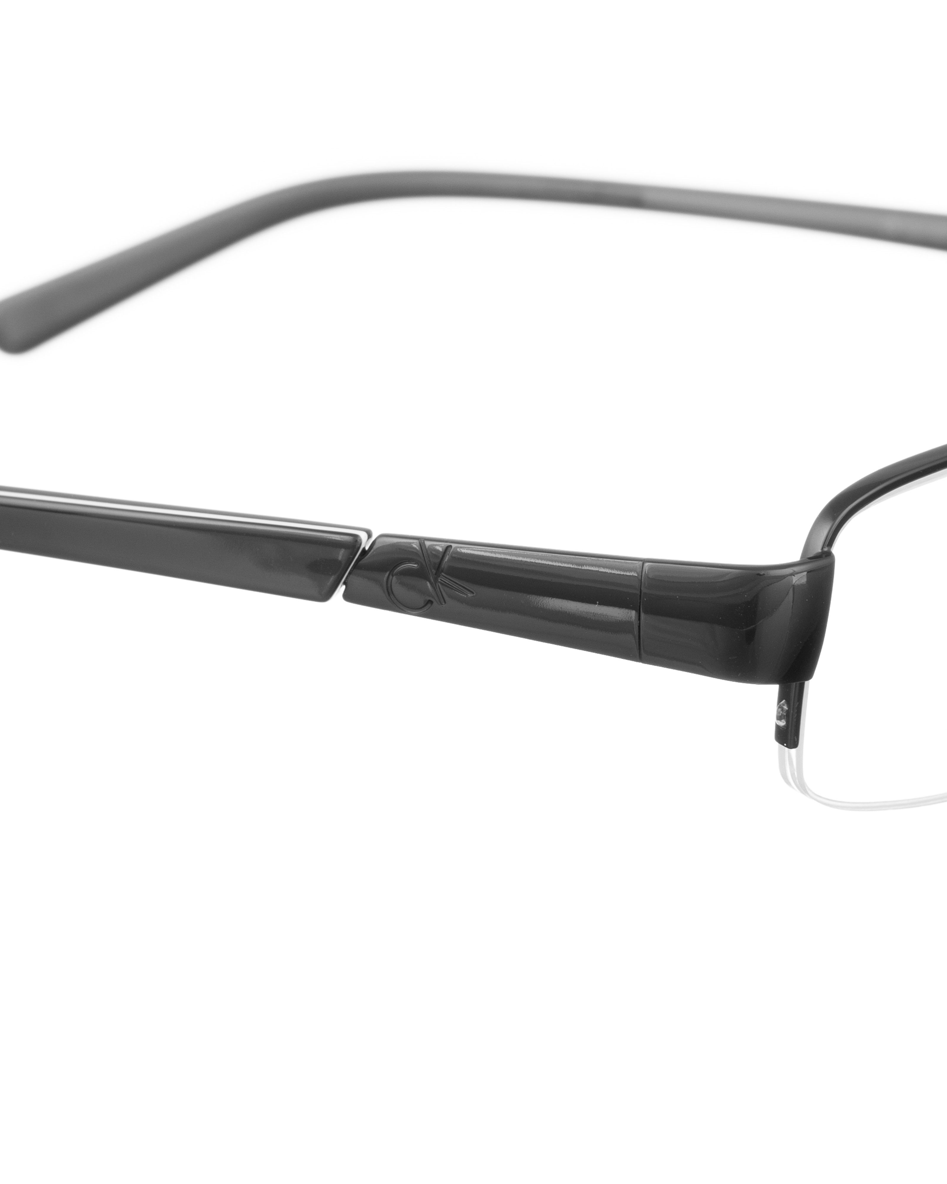 Calvin Klein Calvin Klein 00s Half Rim Black Plastic Glasses Size ONE SIZE - 3 Thumbnail