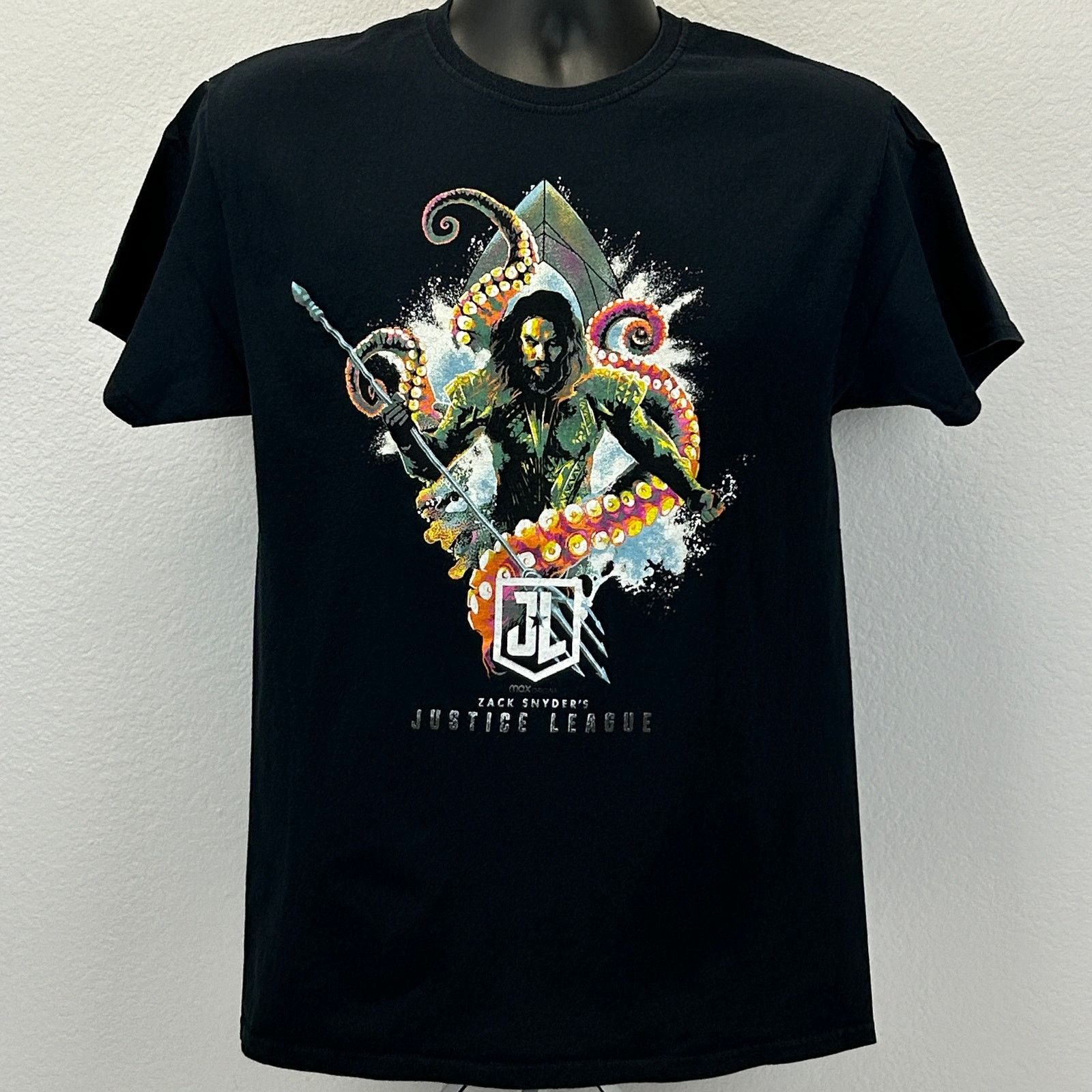 DC Comics Zack Snyder Justice League Aquaman T Shirt M Medium Size US M / EU 48-50 / 2 - 2 Thumbnail