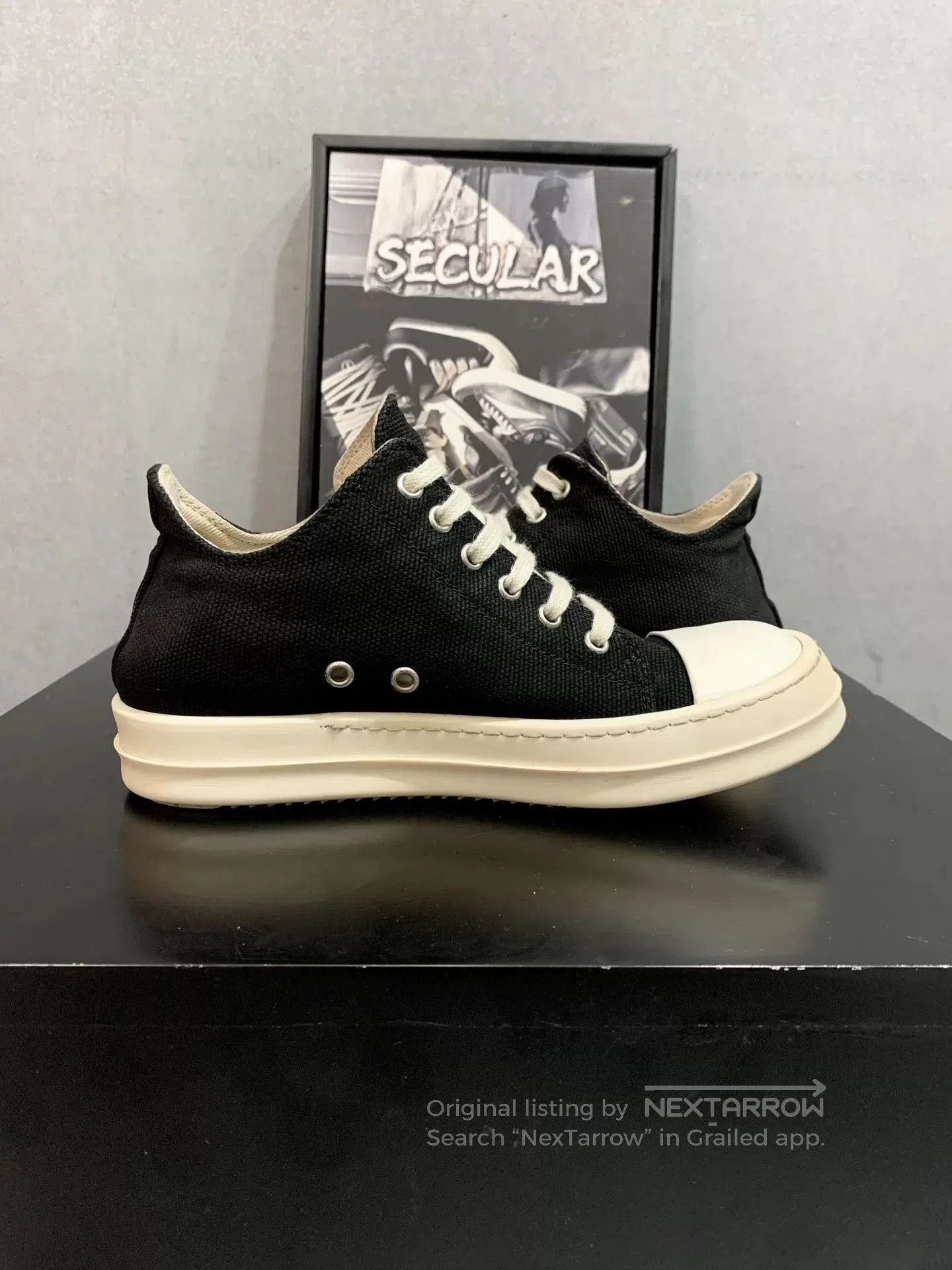 Rick Owens Drkshdw Rick Owens DRKSHDW Canvas Low. Size US 5 / IT 35 - 5 Thumbnail